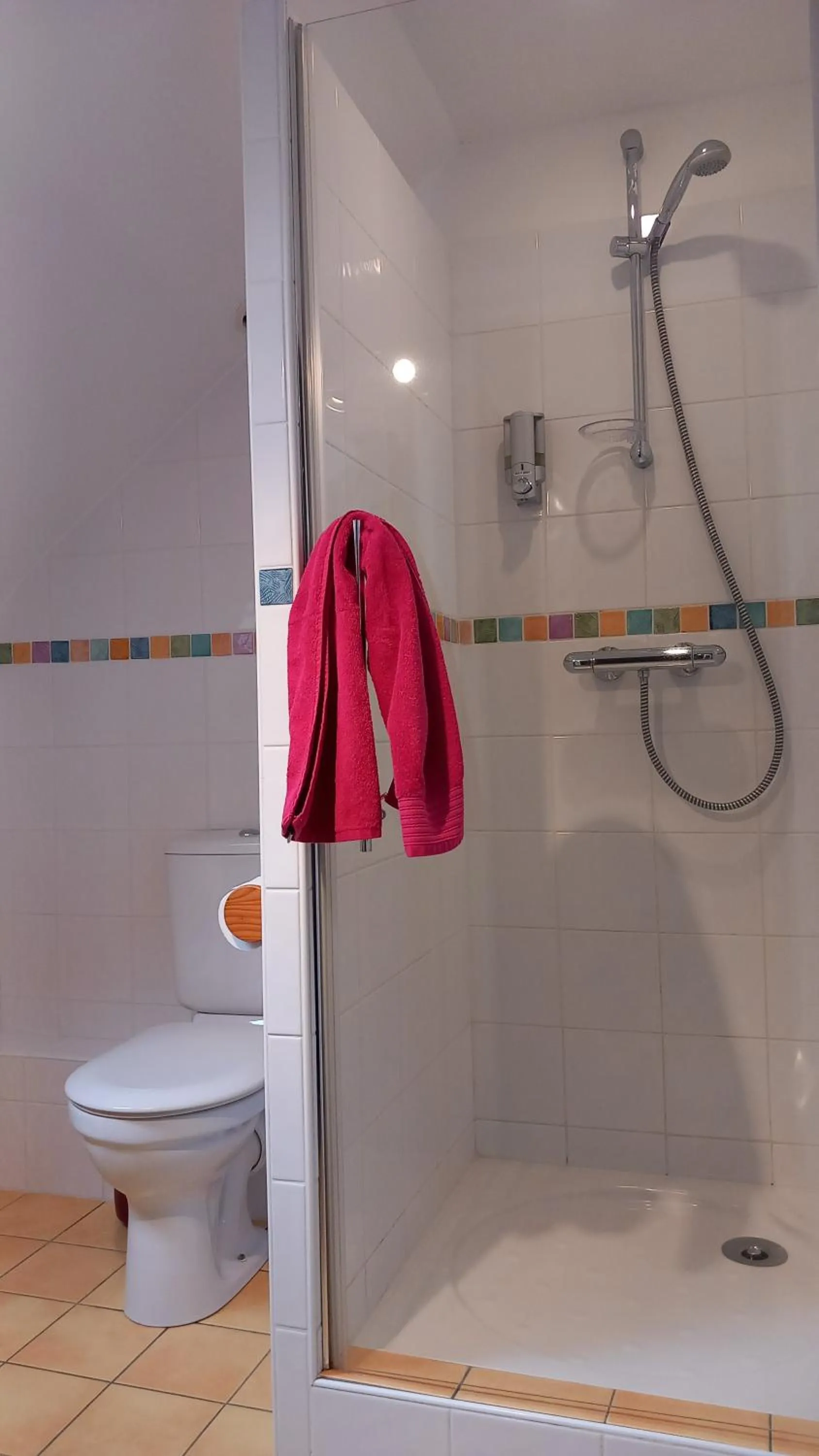 Shower in Les chambres du Manoir de Kerhel