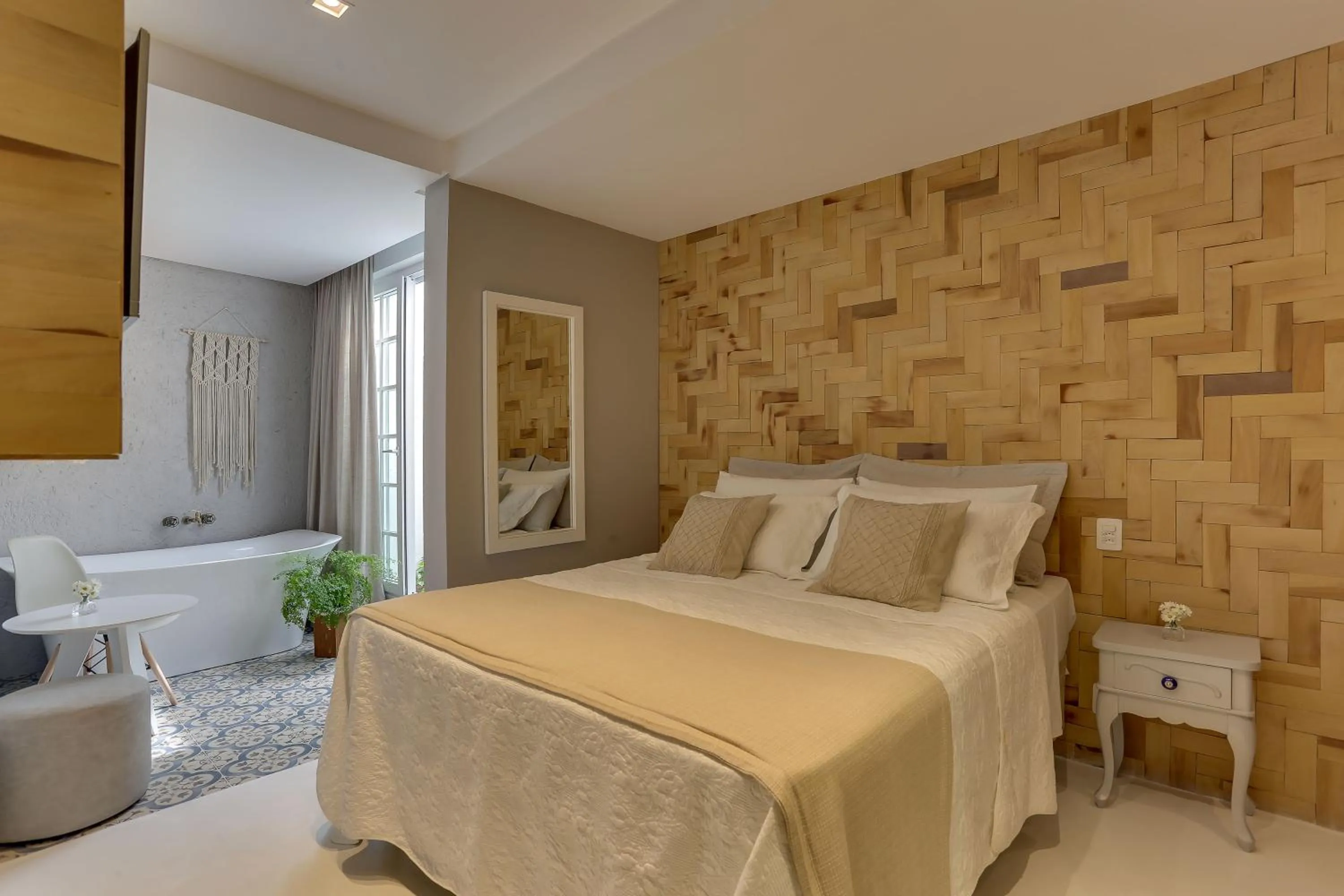 Bed in Solar Beach Hotel