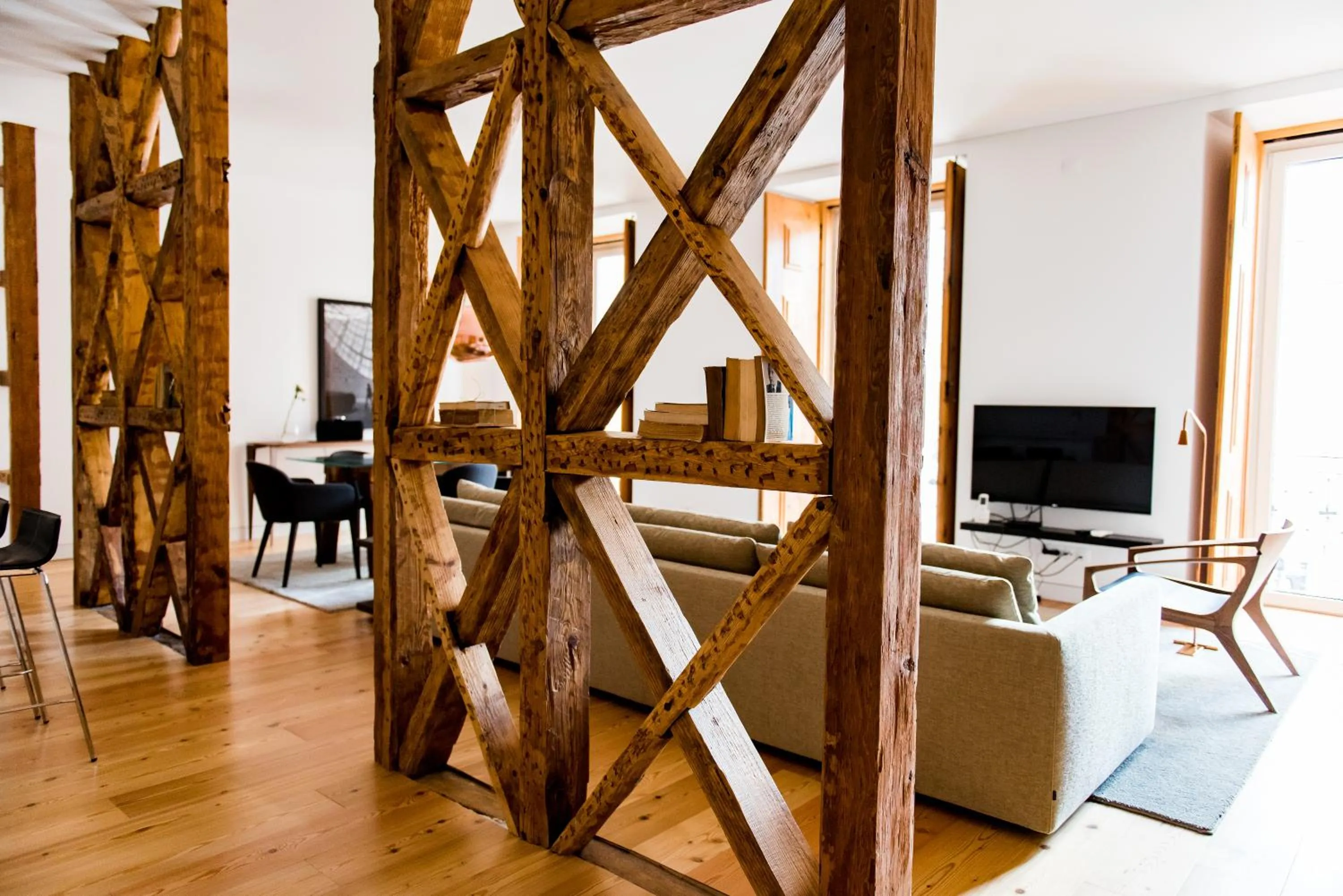 Living room in Flora Chiado Apartments