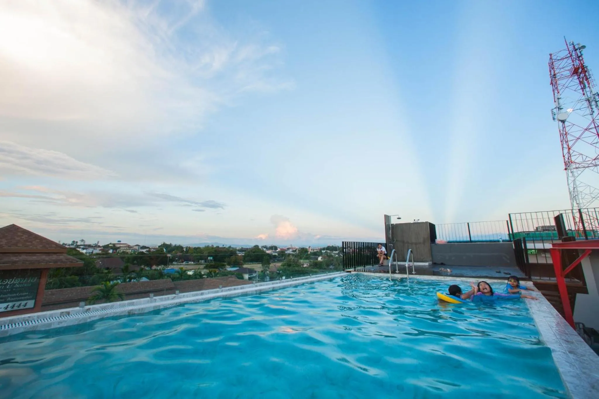 Pool view in WE Terminal Hotel