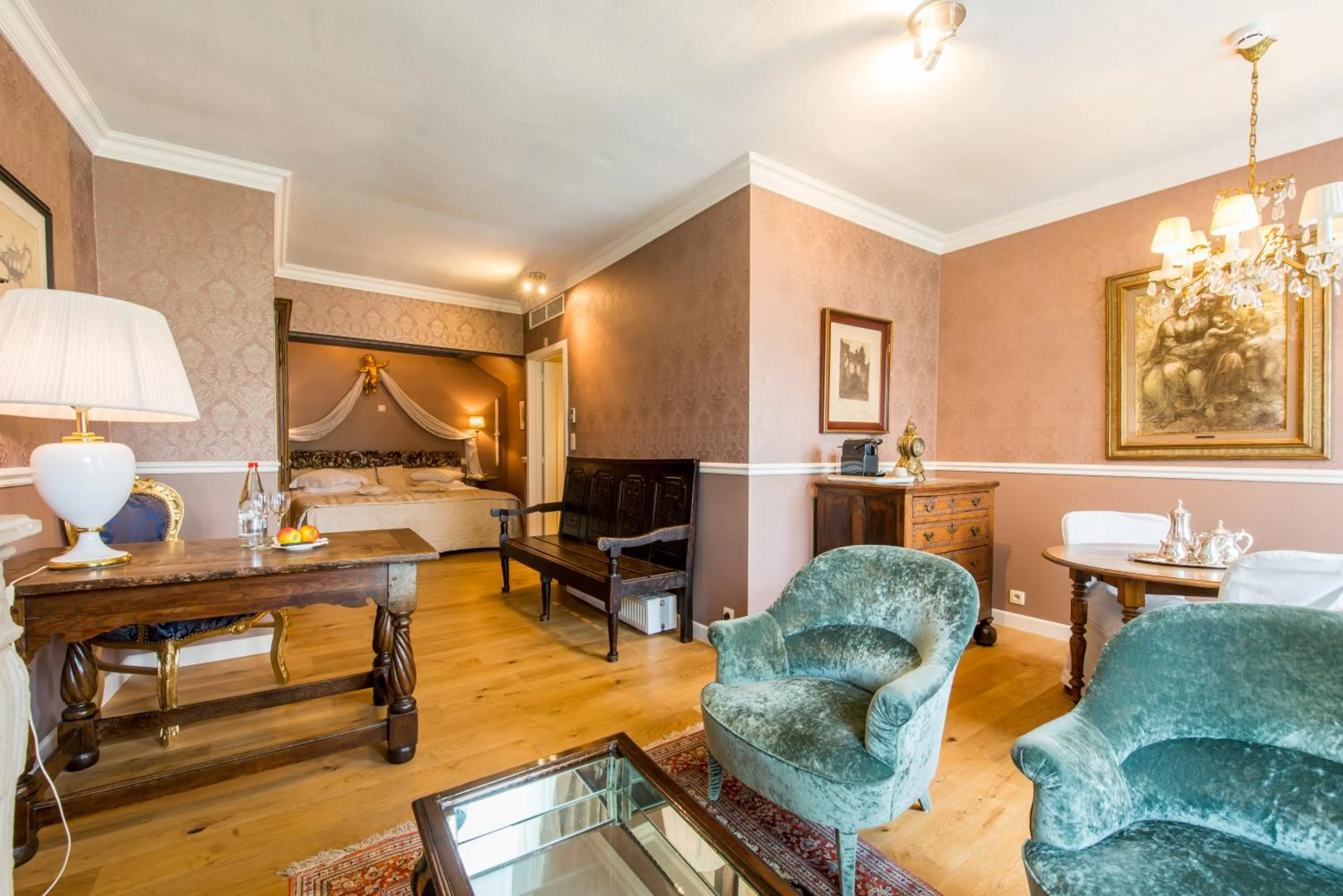 Seating area in Boutique Hotel Die Swaene