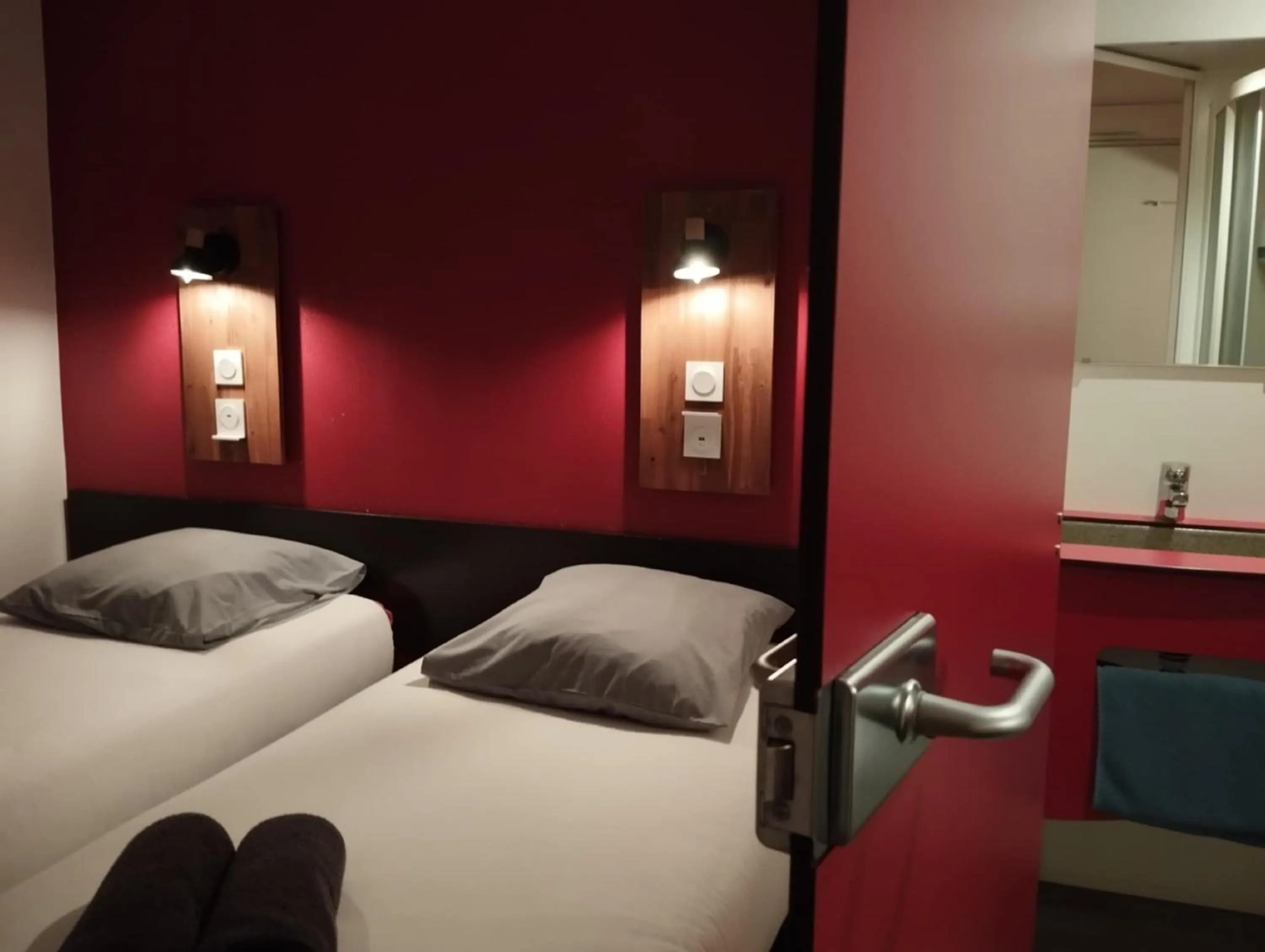 Bed in Kyriad Direct Saintes