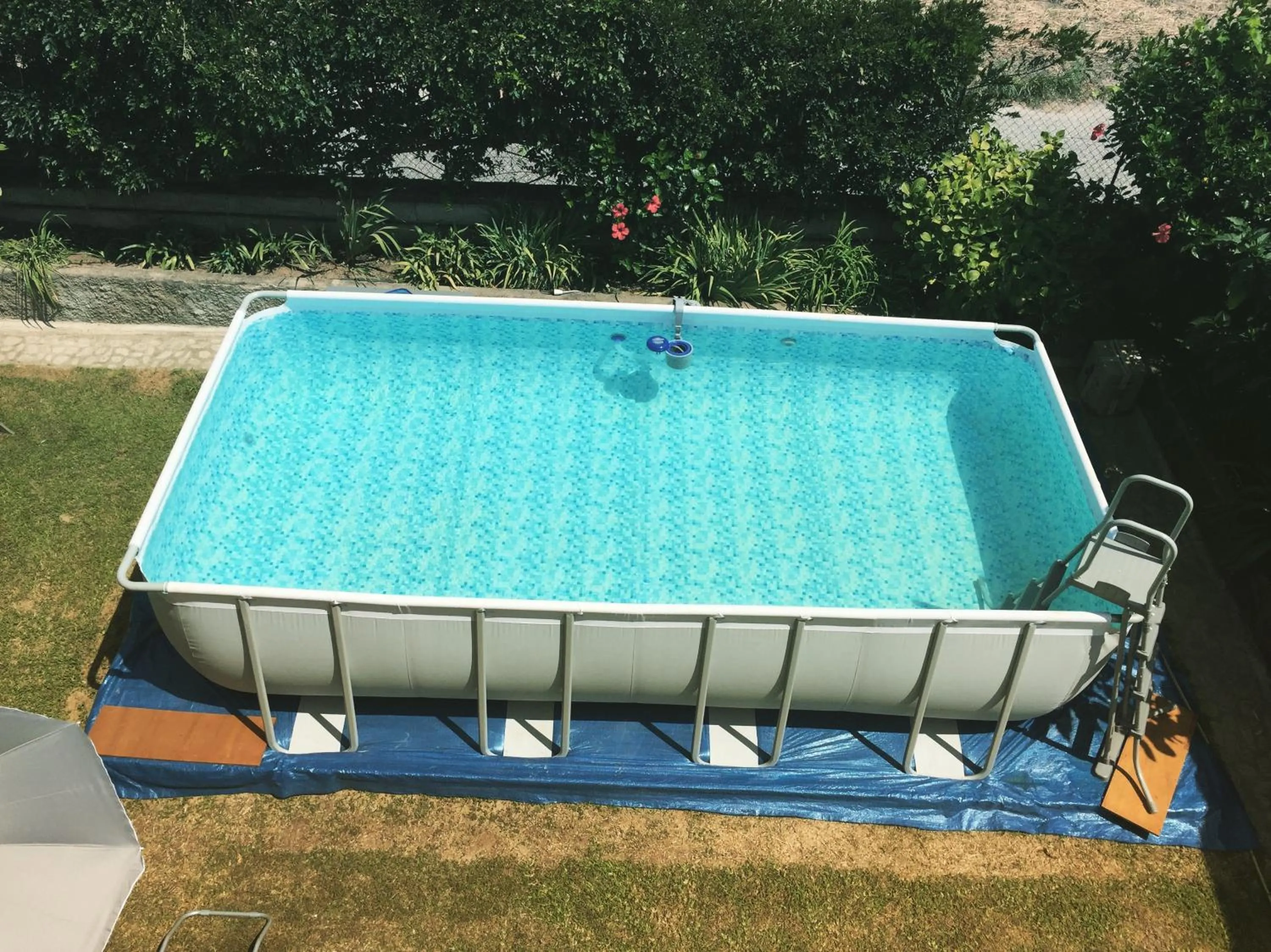 Pool view in B&B Villa dei Fiori
