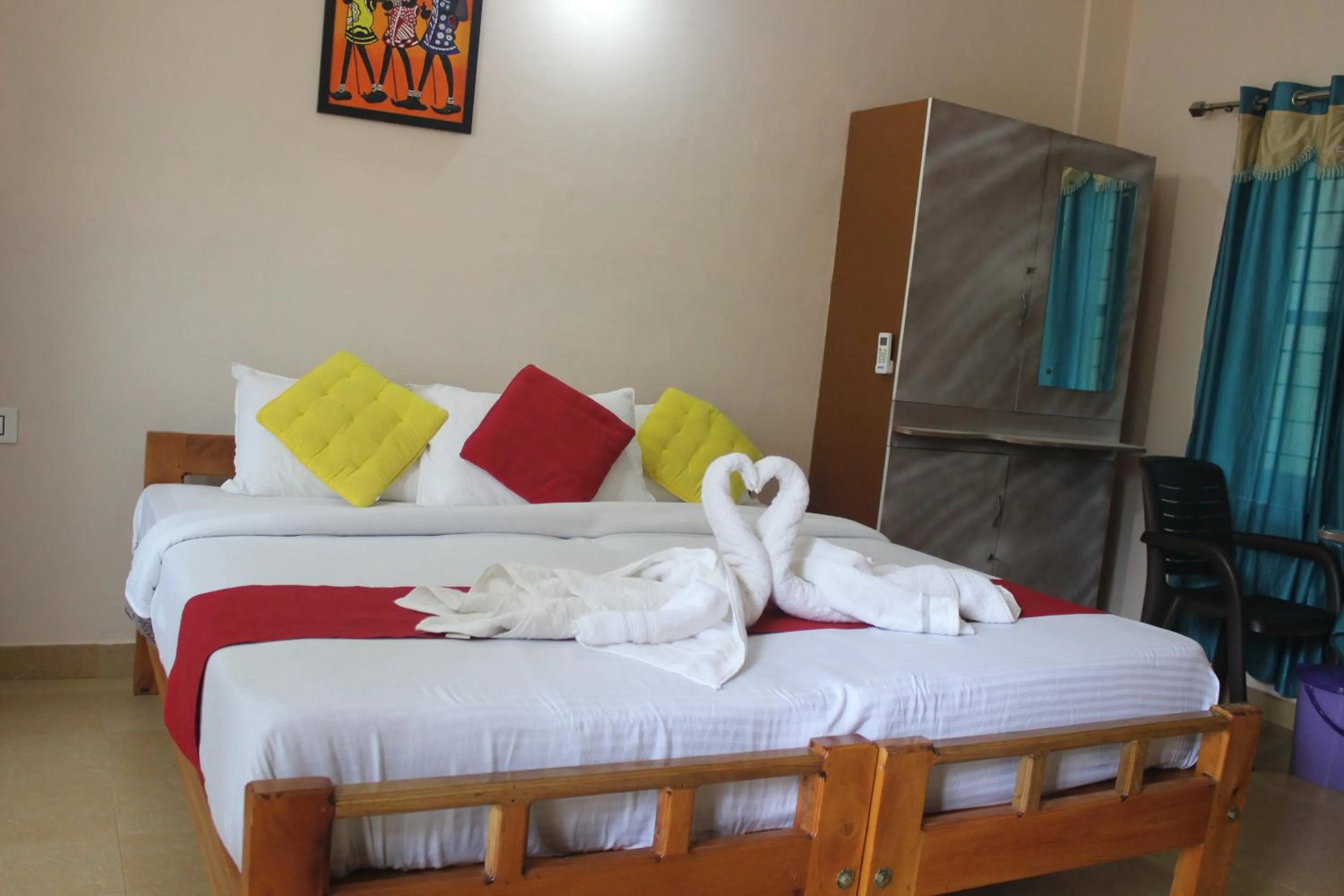 Bed in Gooseberry Family Retreats - Wayanad by KARAPUZHA RESORTS