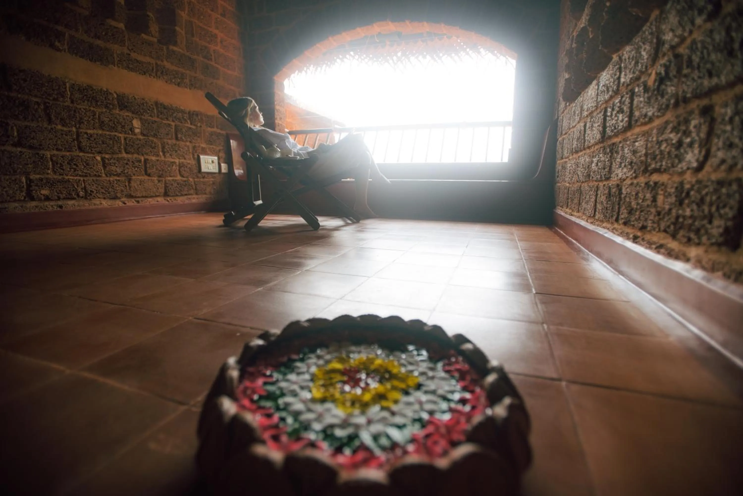 Seating area in SwaSwara Wellness - A CGH Earth Experience, Gokarna