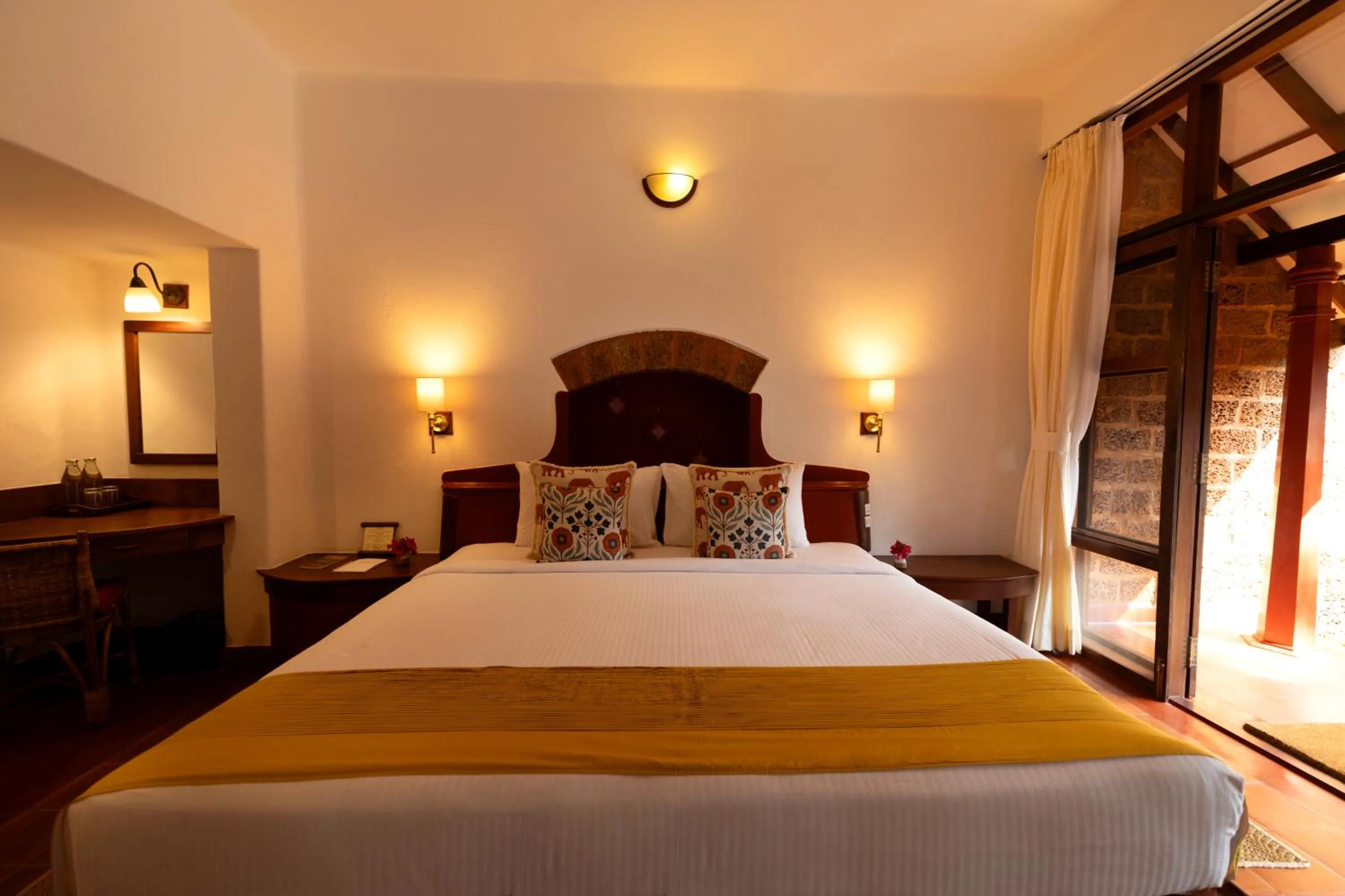 Bed in SwaSwara Wellness - A CGH Earth Experience, Gokarna
