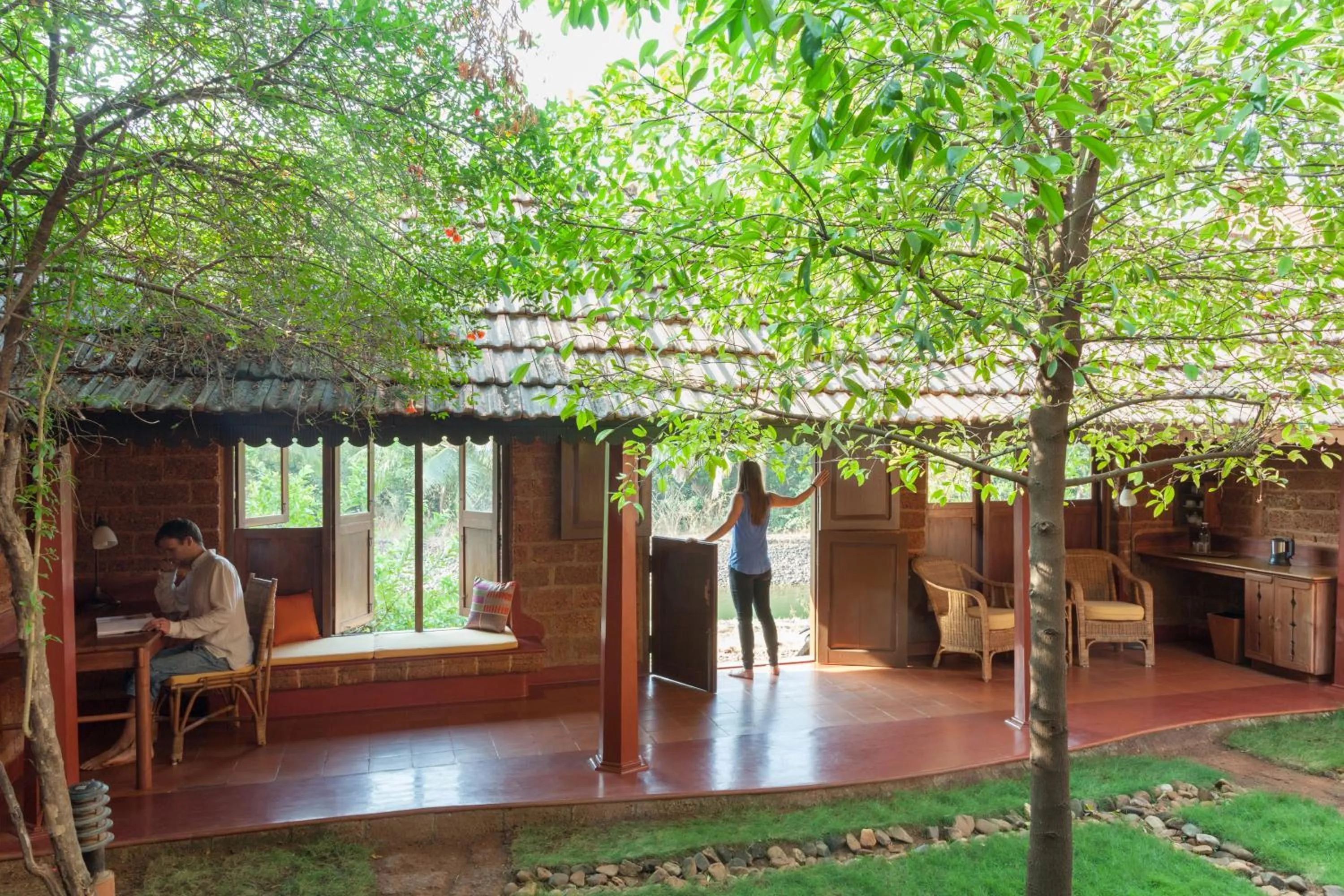 Patio in SwaSwara Wellness - A CGH Earth Experience, Gokarna