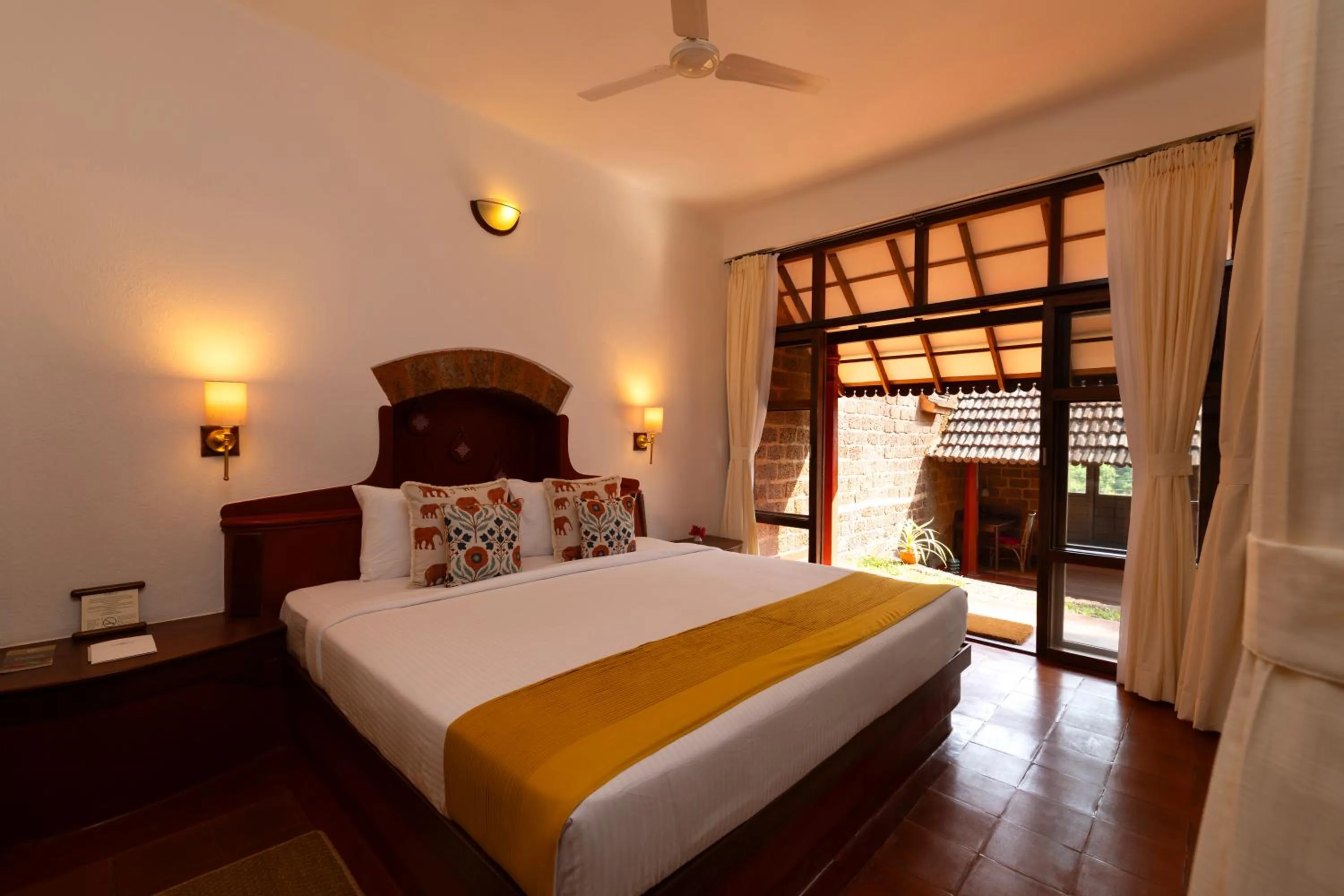 Bed in SwaSwara Wellness - A CGH Earth Experience, Gokarna