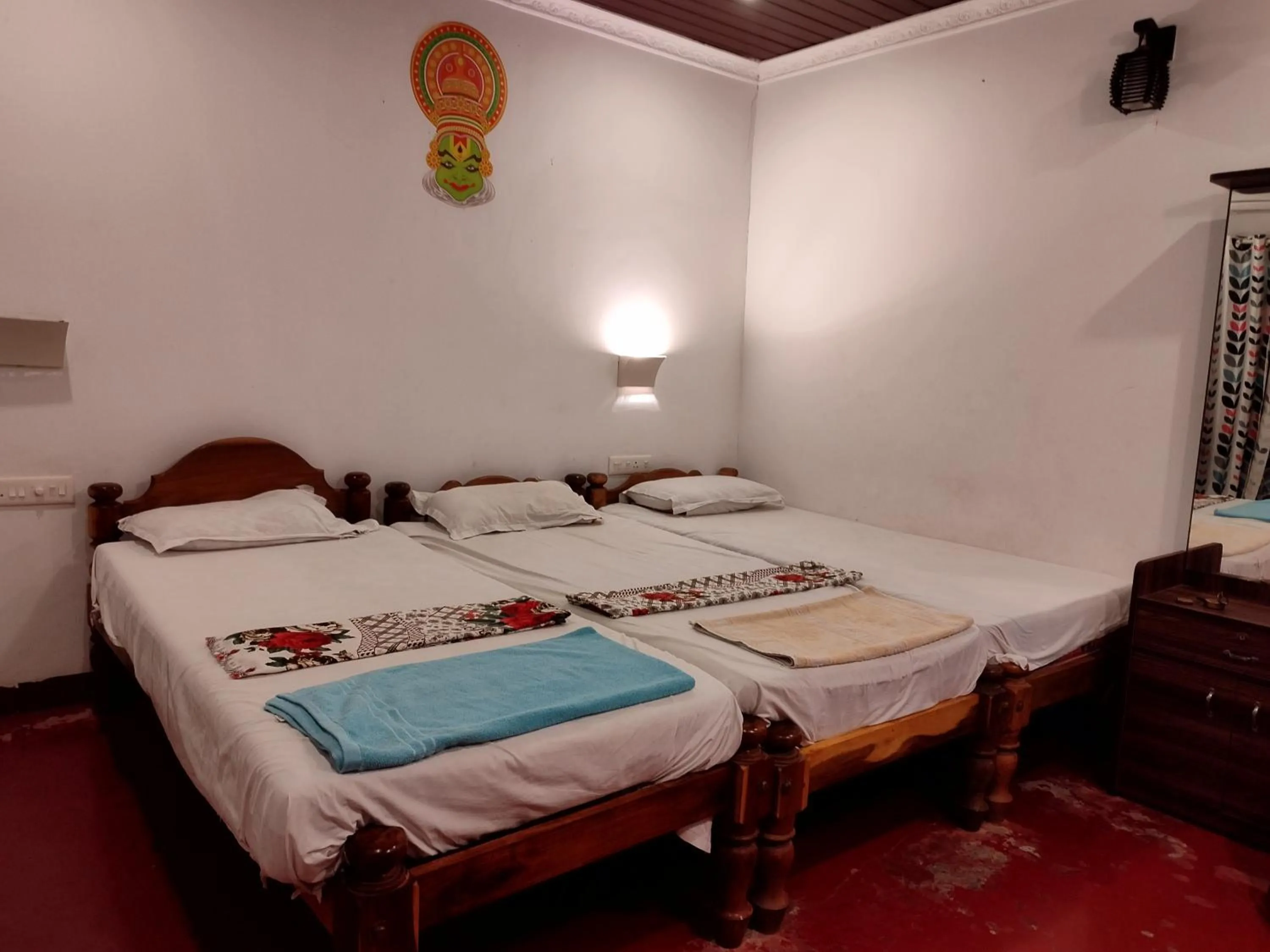 Bed in Marari Das Beach Villa