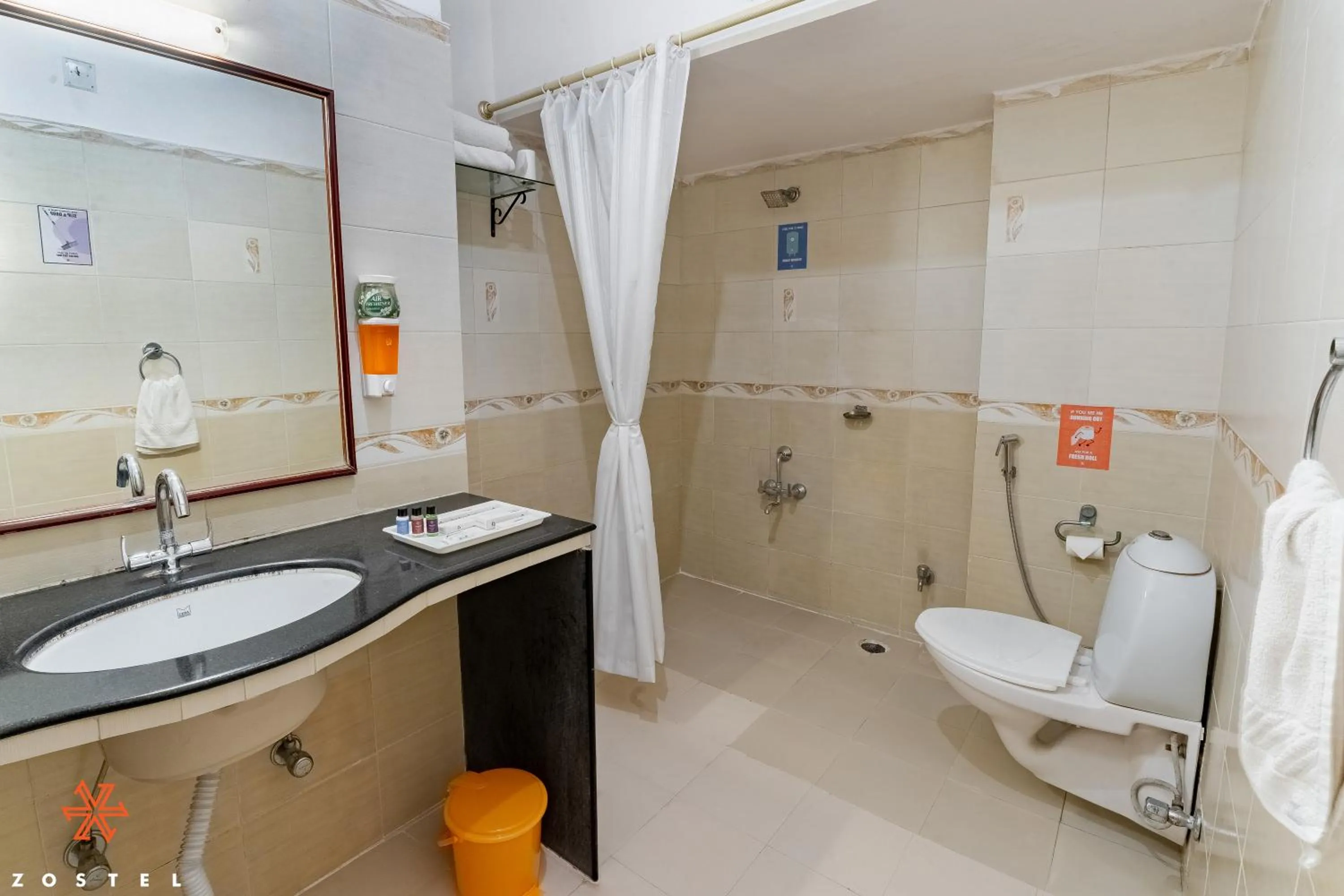 Bathroom in Zostel Udaipur