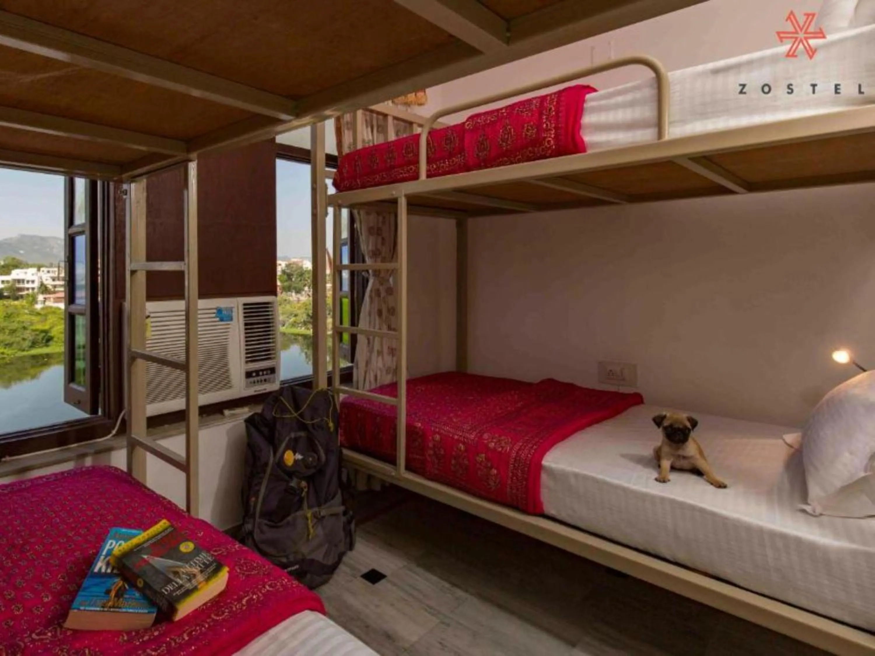 Bed in Zostel Udaipur