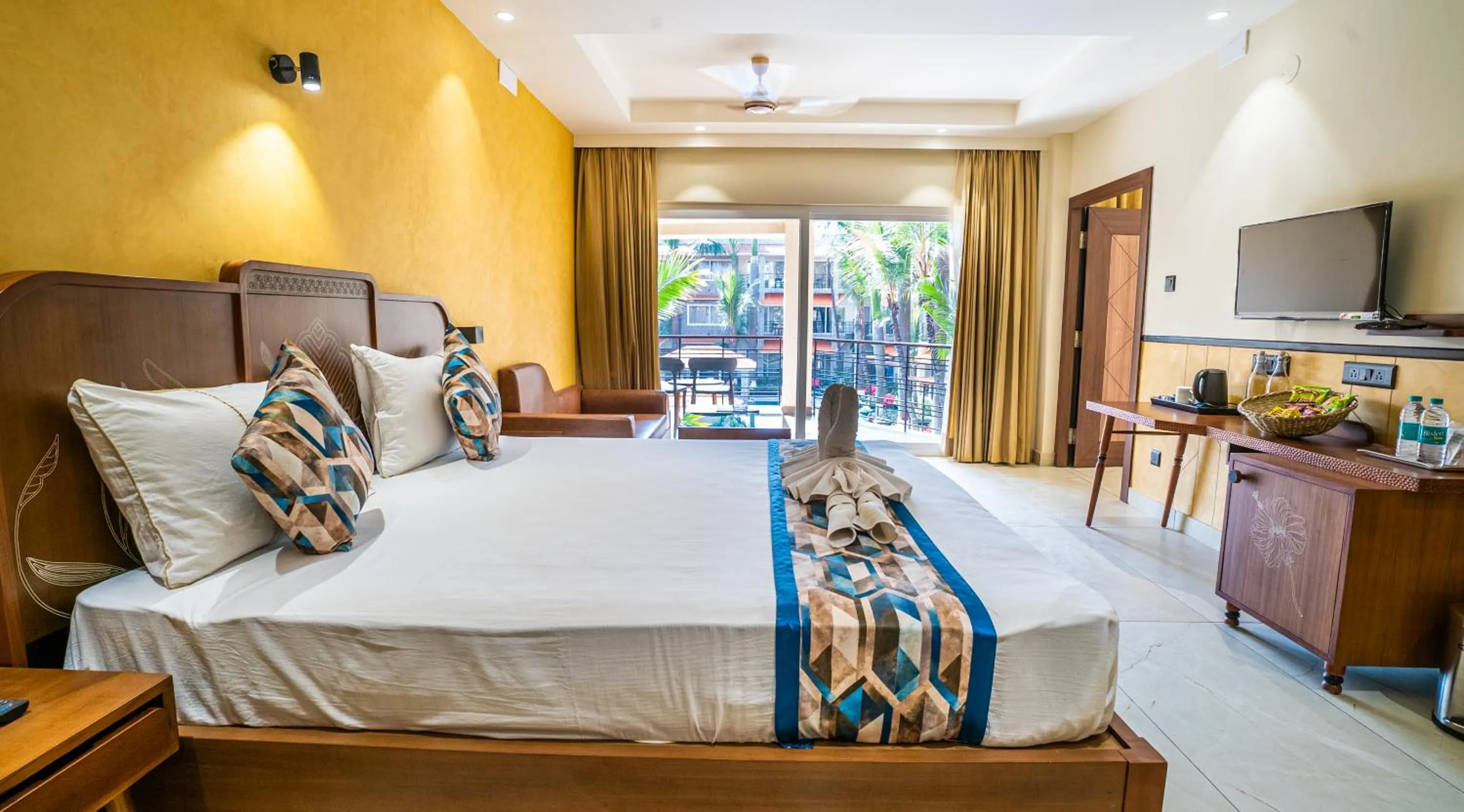 Bed in Hotel Sonar Bangla Tarapith