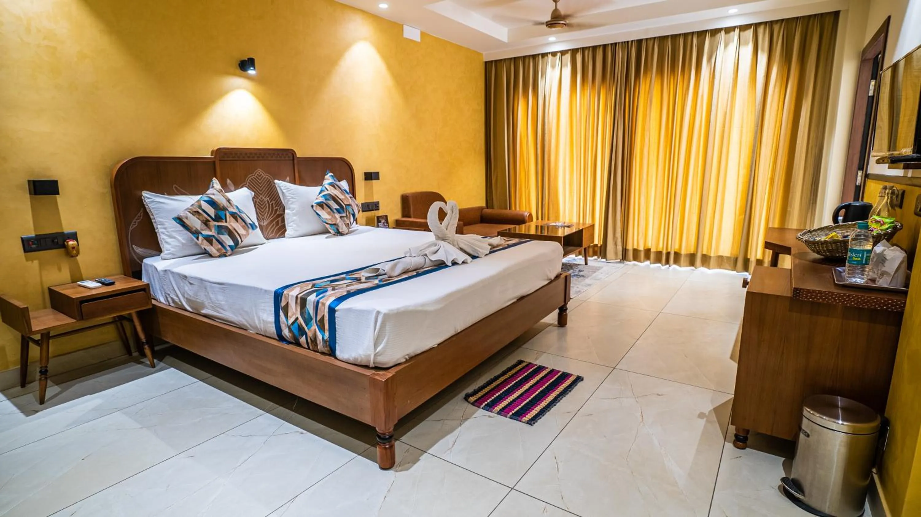 Bed in Hotel Sonar Bangla Tarapith