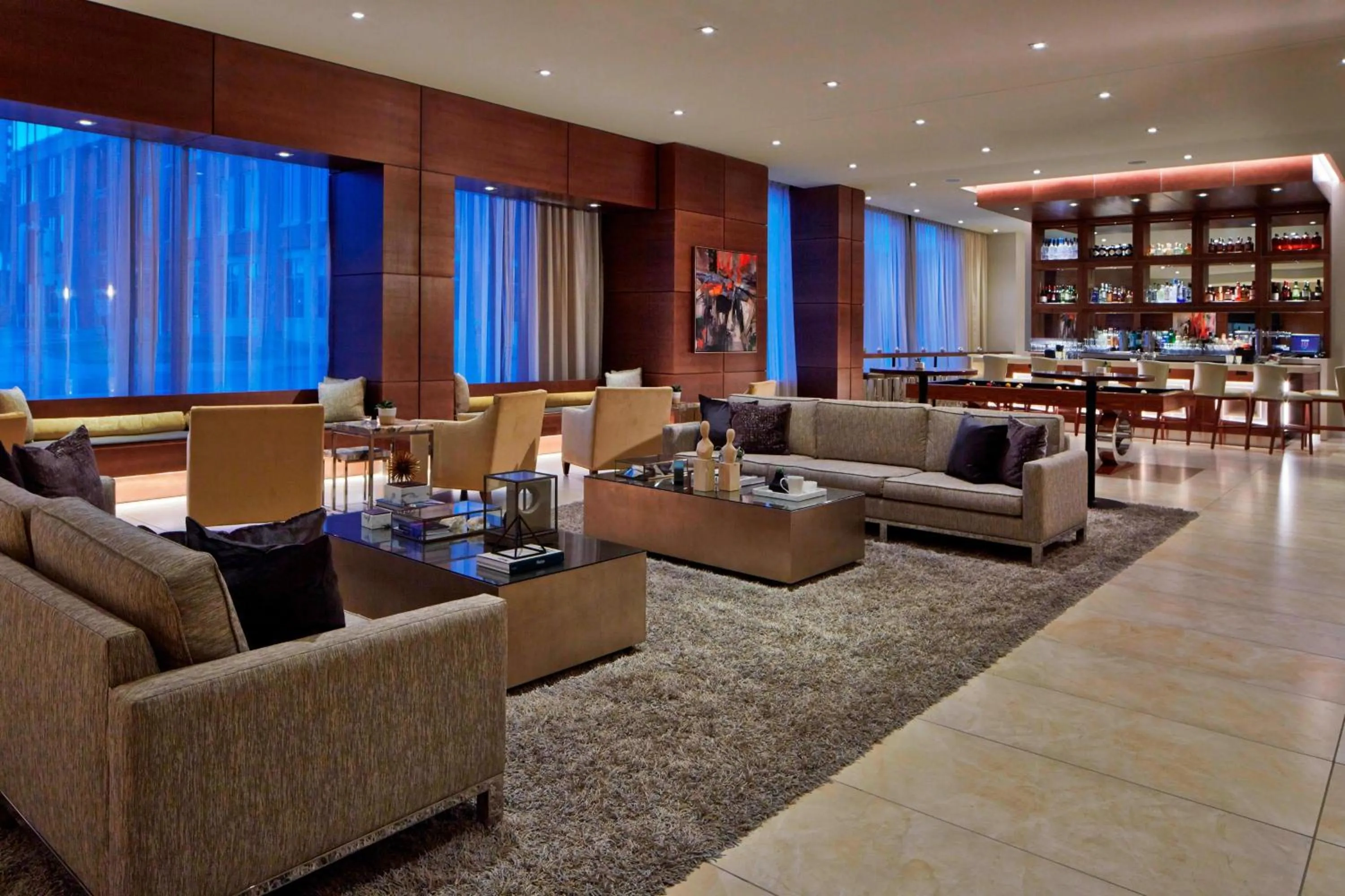Lounge or bar in AC Hotel by Marriott Des Moines East Village