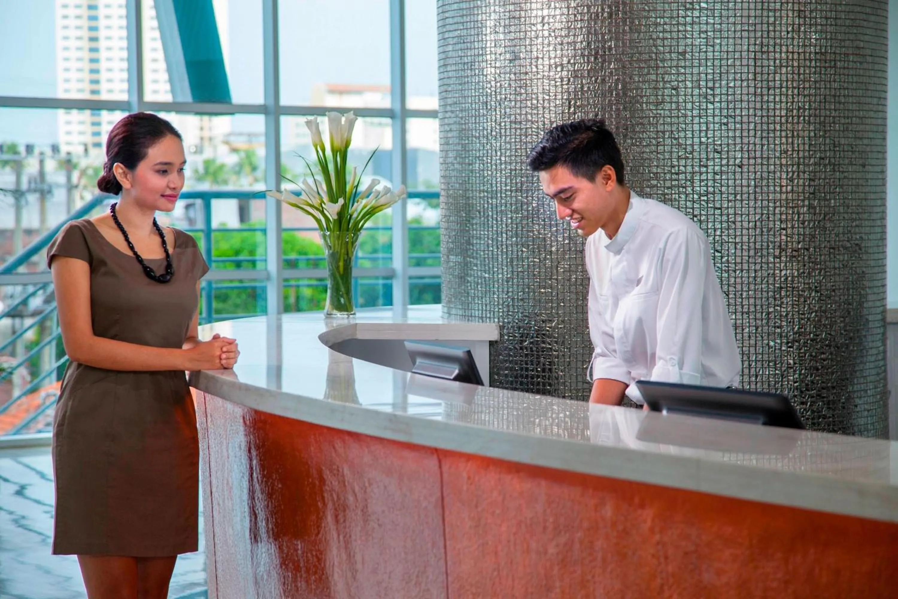 Lobby or reception in Fairfield by Marriott Surabaya