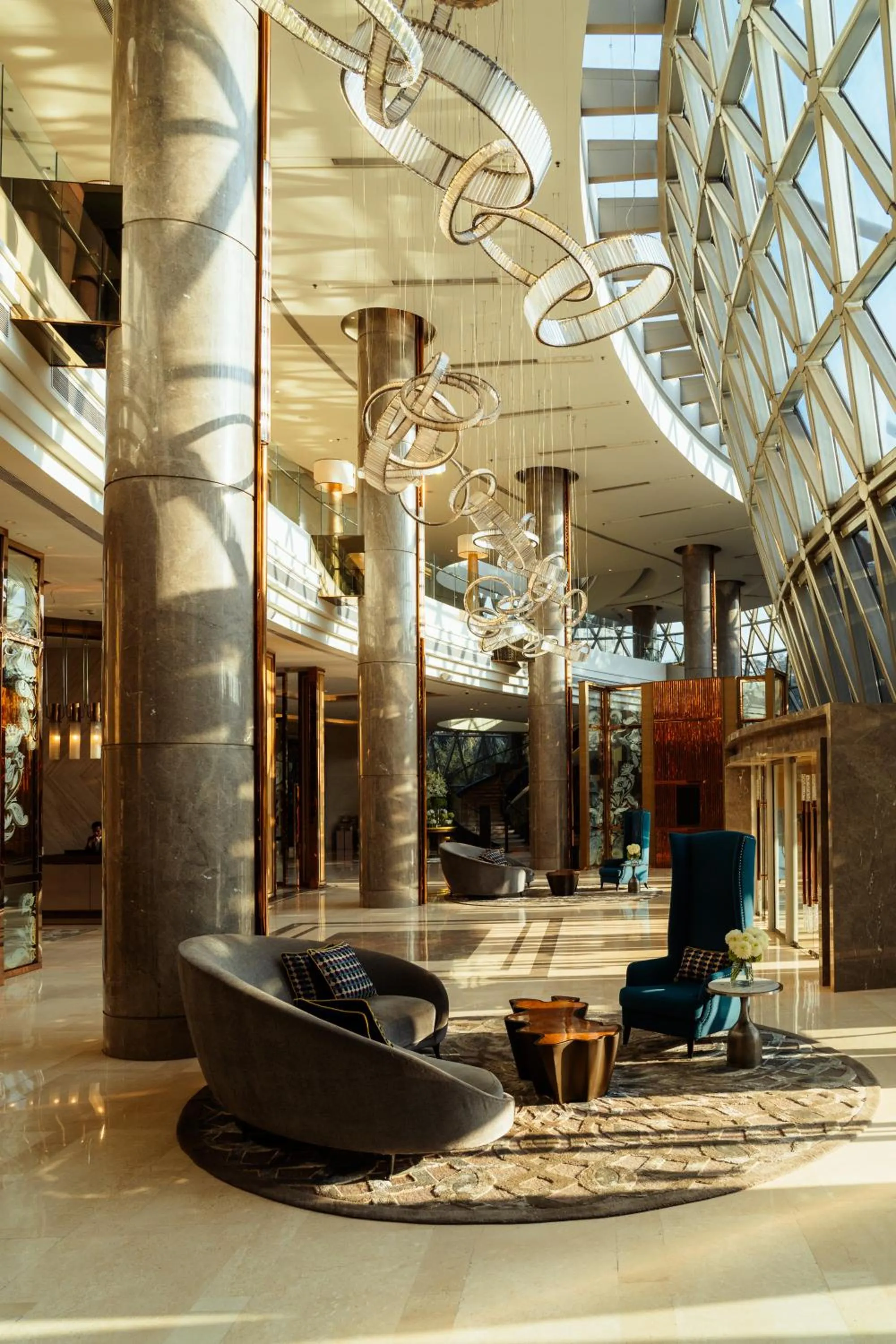 Lobby or reception in JW Marriott Hotel Kolkata