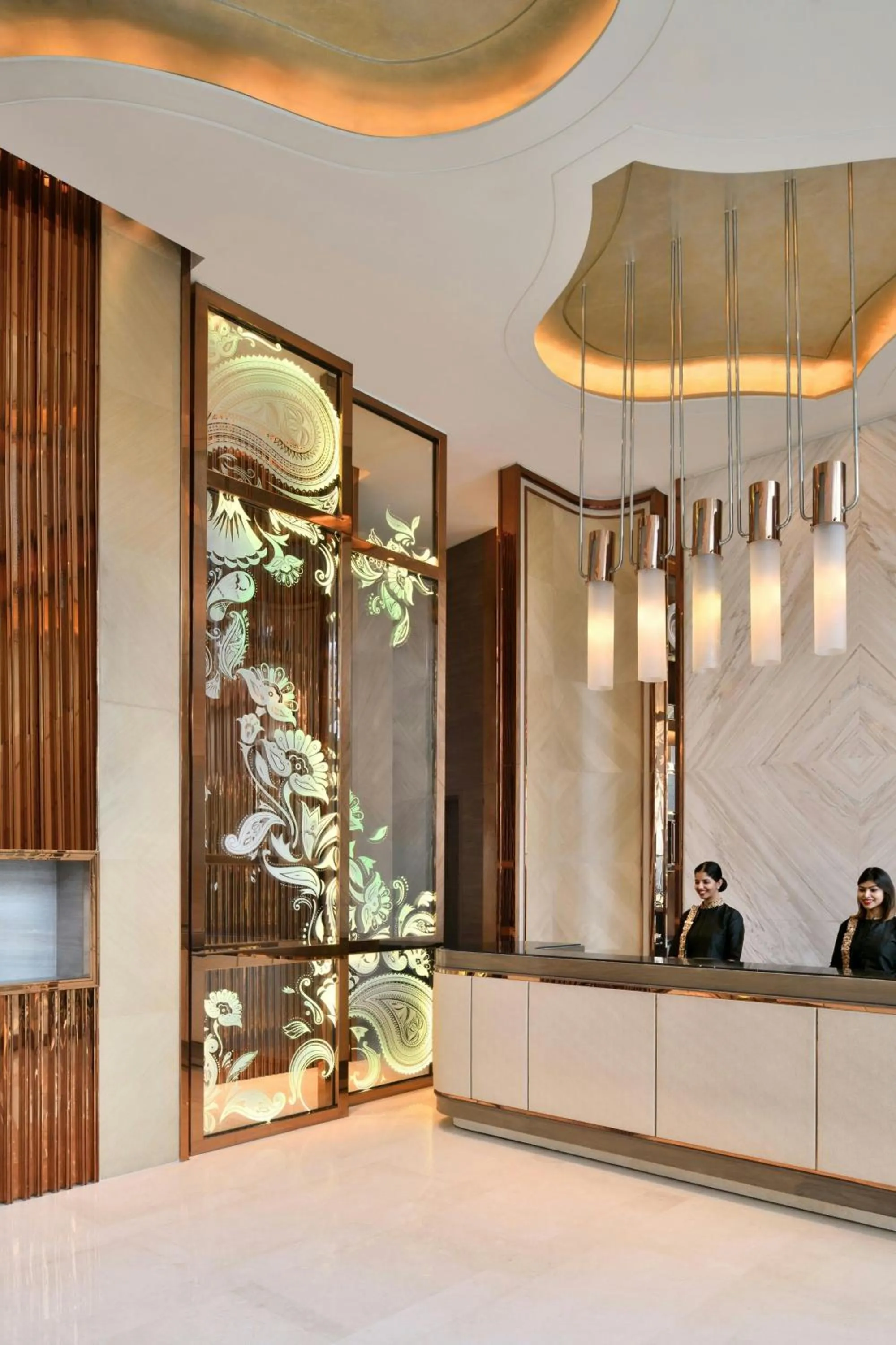 Lobby or reception in JW Marriott Hotel Kolkata