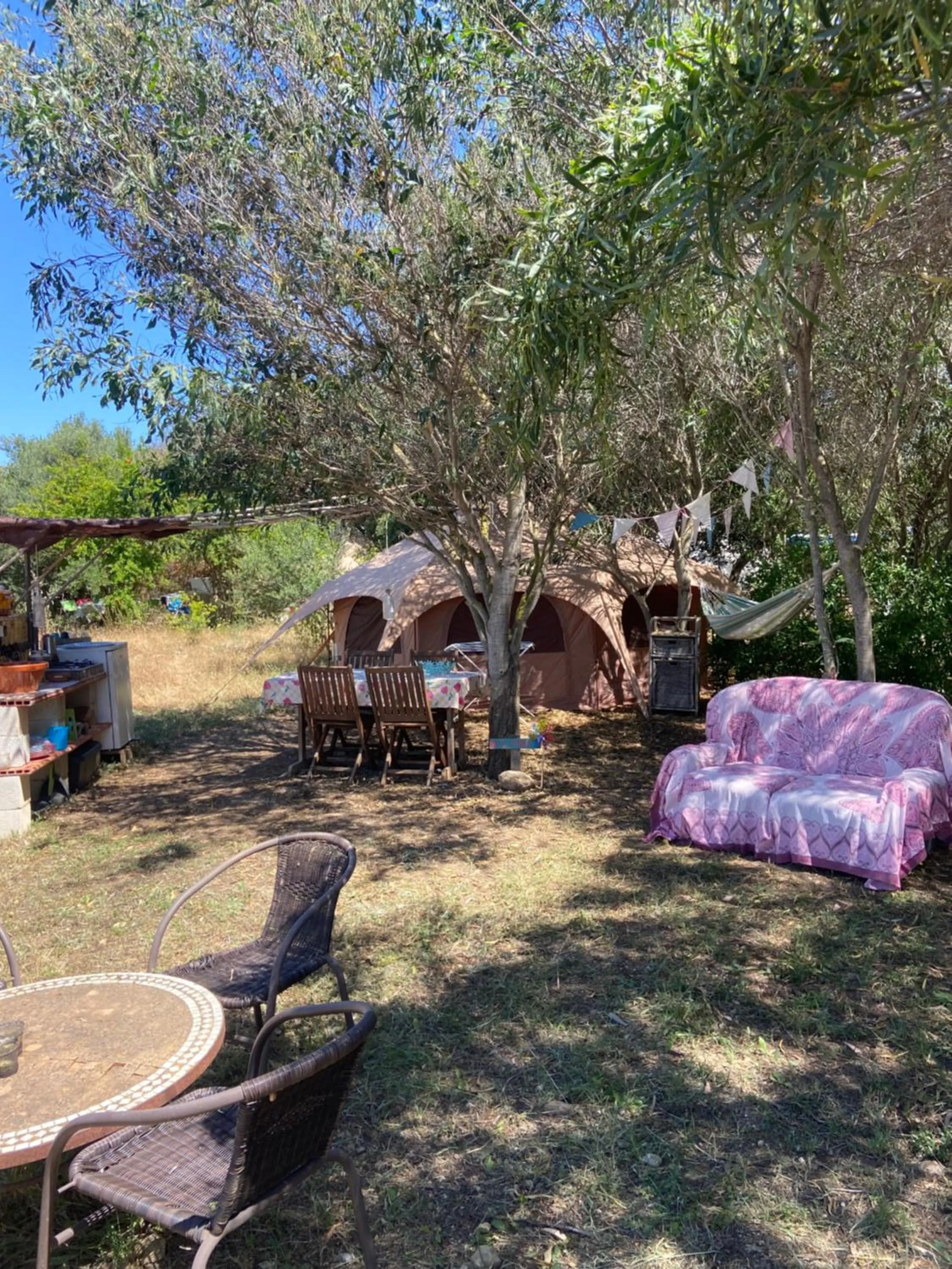 Seating area in Finca Fahala