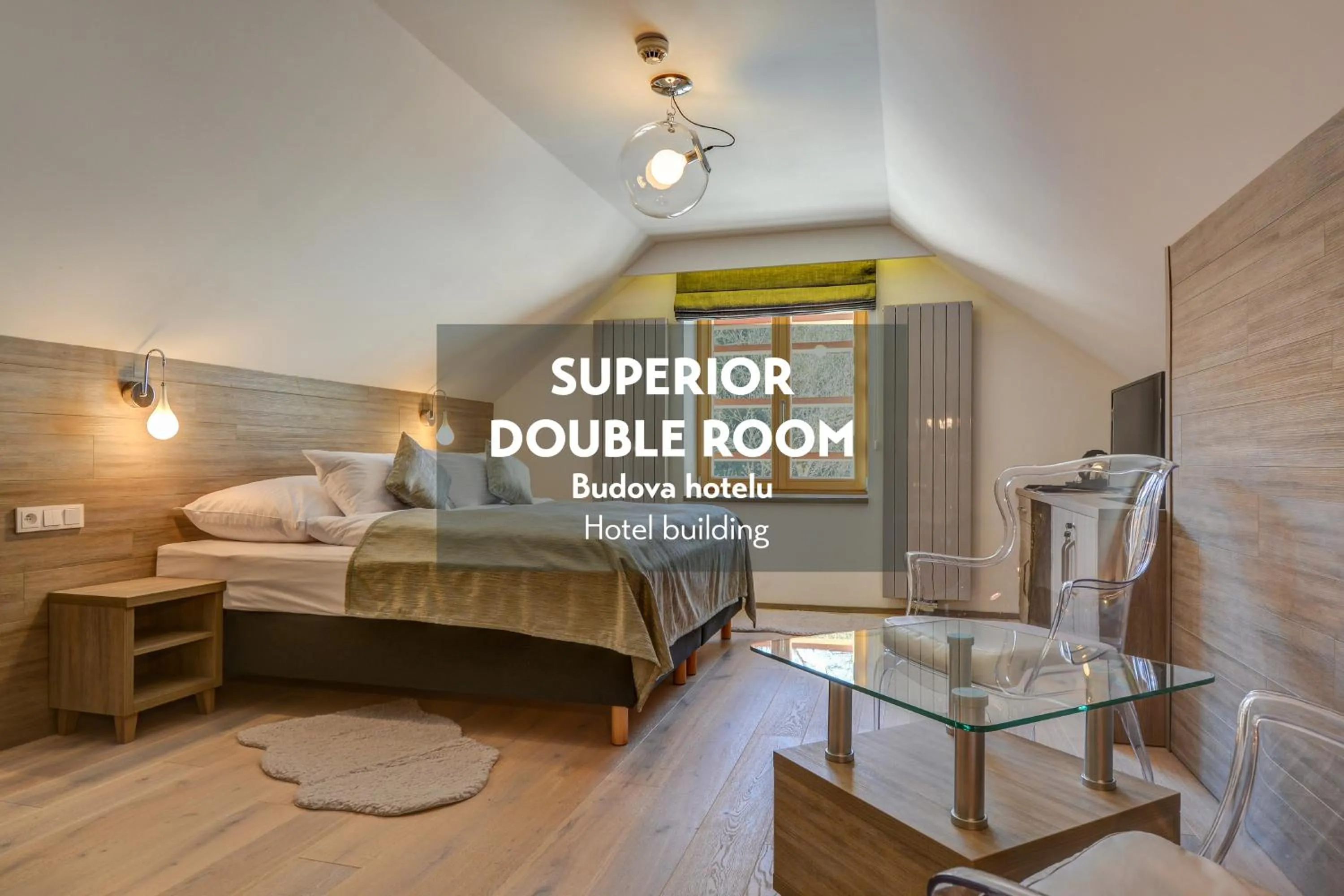 Seating area, Bed in Amenity Hotel & Resort Špindlerův Mlýn