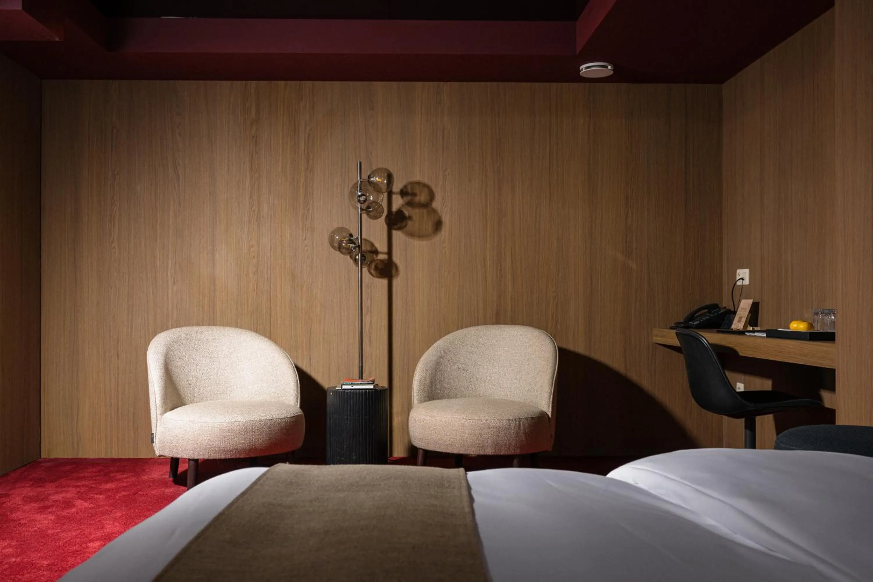 Bed in La Butte aux Bois a Small Luxury Hotel of the World