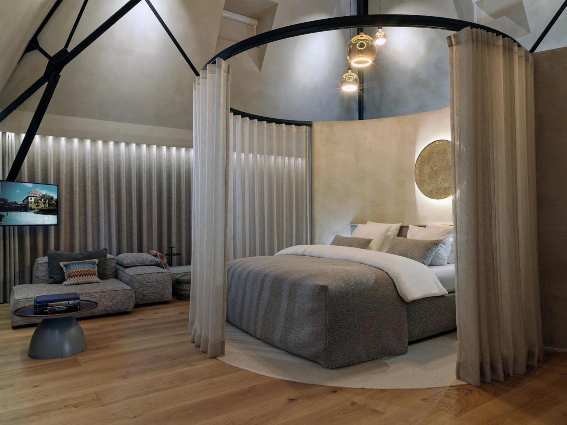 Bed in La Butte aux Bois a Small Luxury Hotel of the World