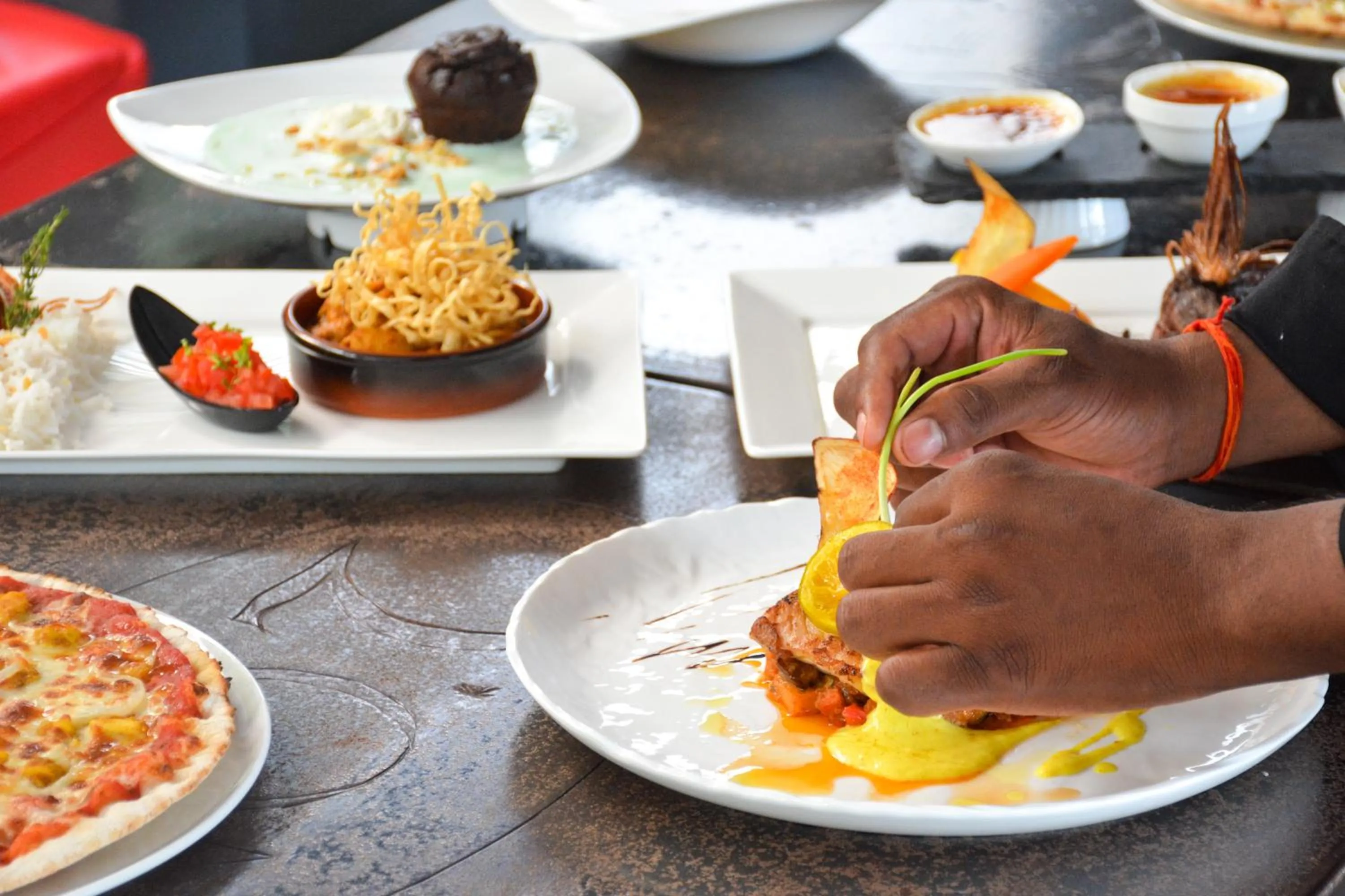 Food close-up in Le Pôle