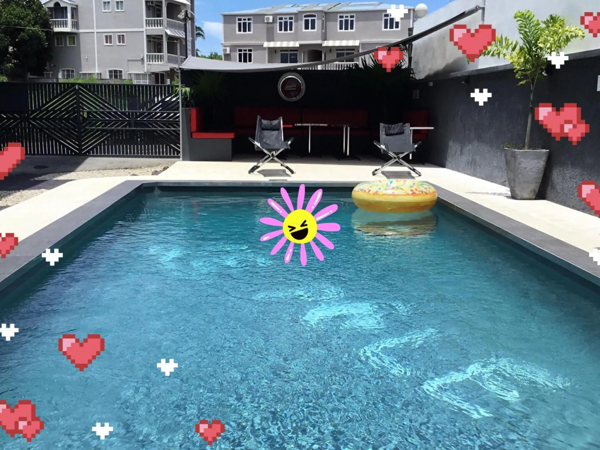 Pool view in Le Pôle