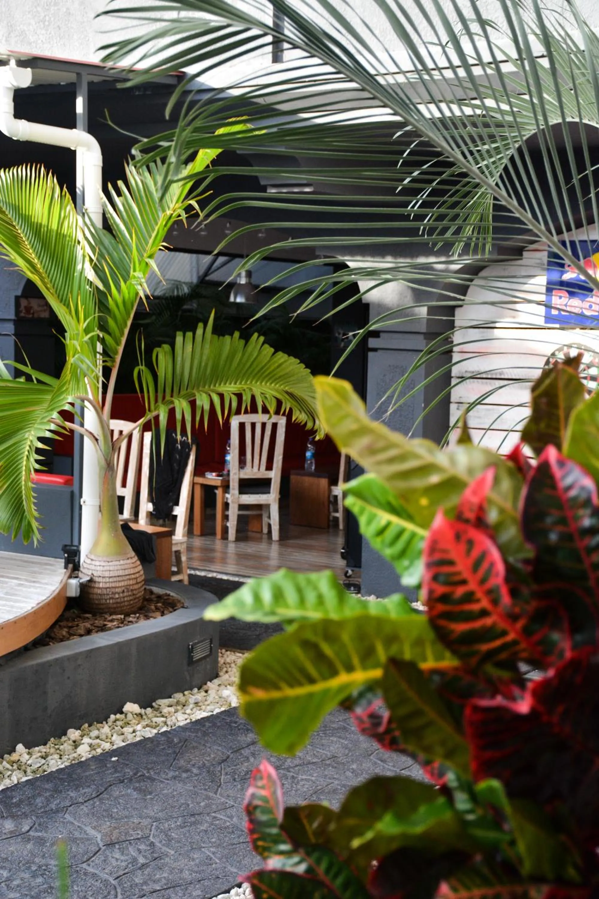 Garden view in Le Pôle