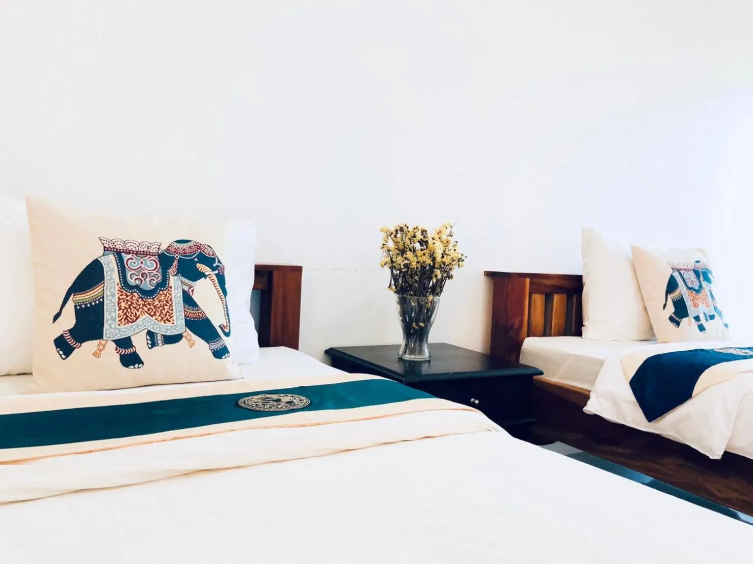 Bed in Baanlugchange Hotel โรงแรมบ้านลูกช้าง