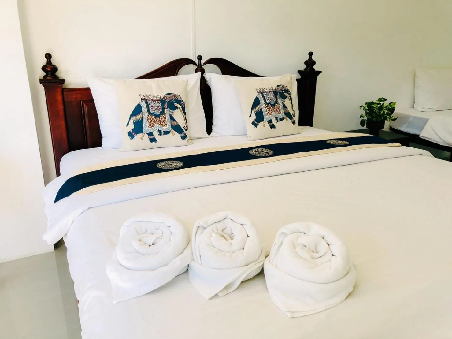 Bed in Baanlugchange Hotel โรงแรมบ้านลูกช้าง