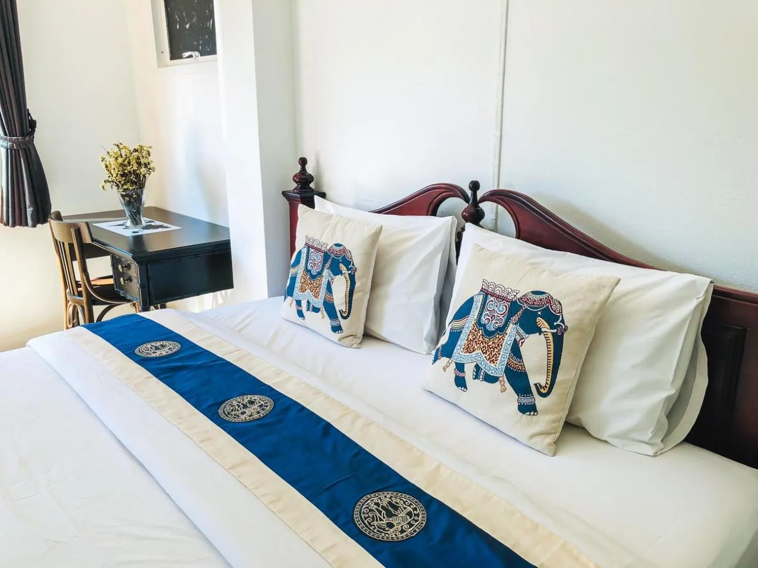 Bed in Baanlugchange Hotel โรงแรมบ้านลูกช้าง