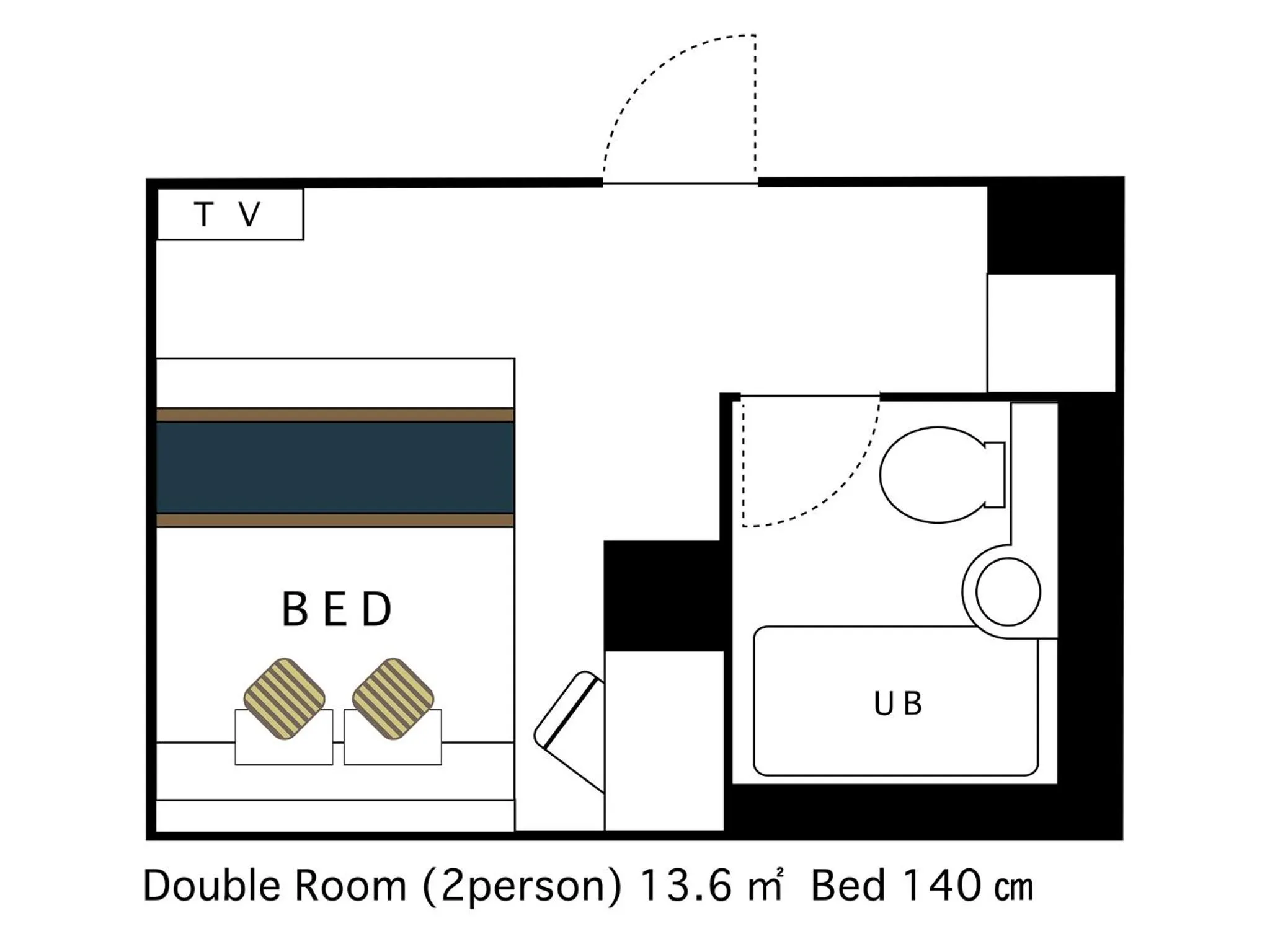 Photo of the whole room, Bed in Hotel AreaOne Nobeoka
