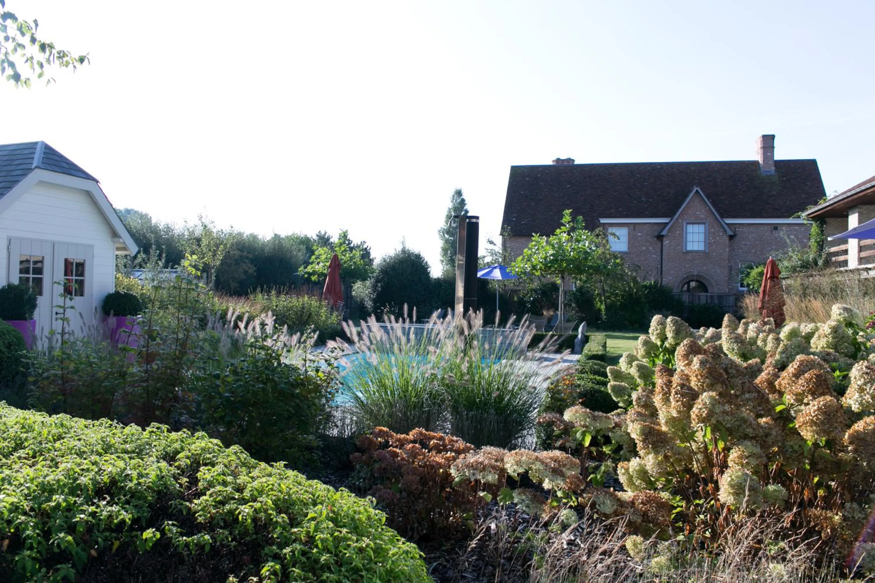 Garden view in Country House Duinhof