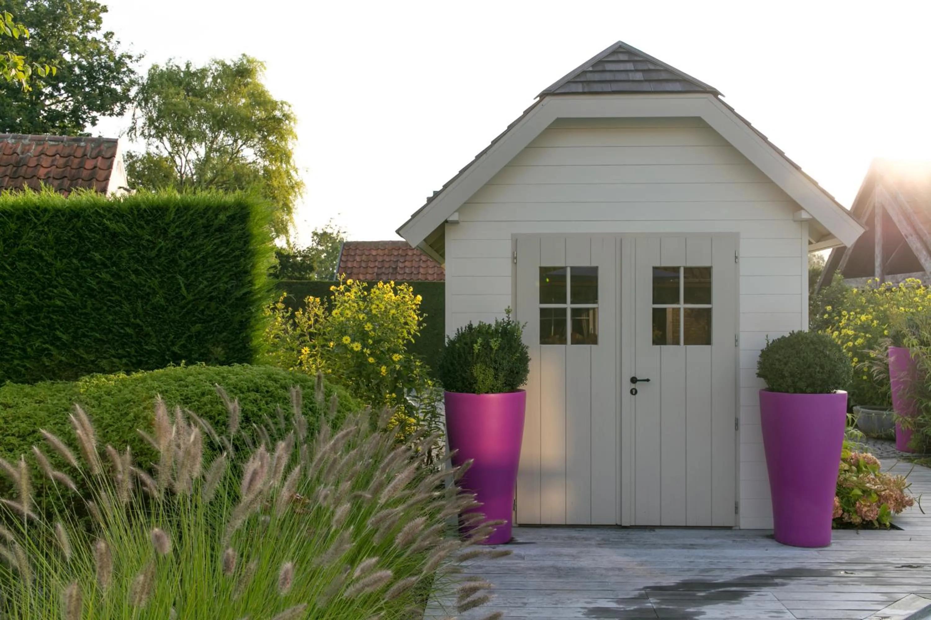 Garden view in Country House Duinhof