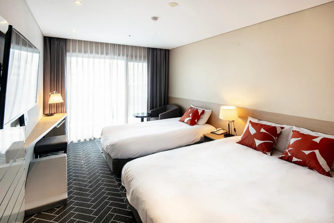 Bedroom, Bed in The Best Jeju Seongsan