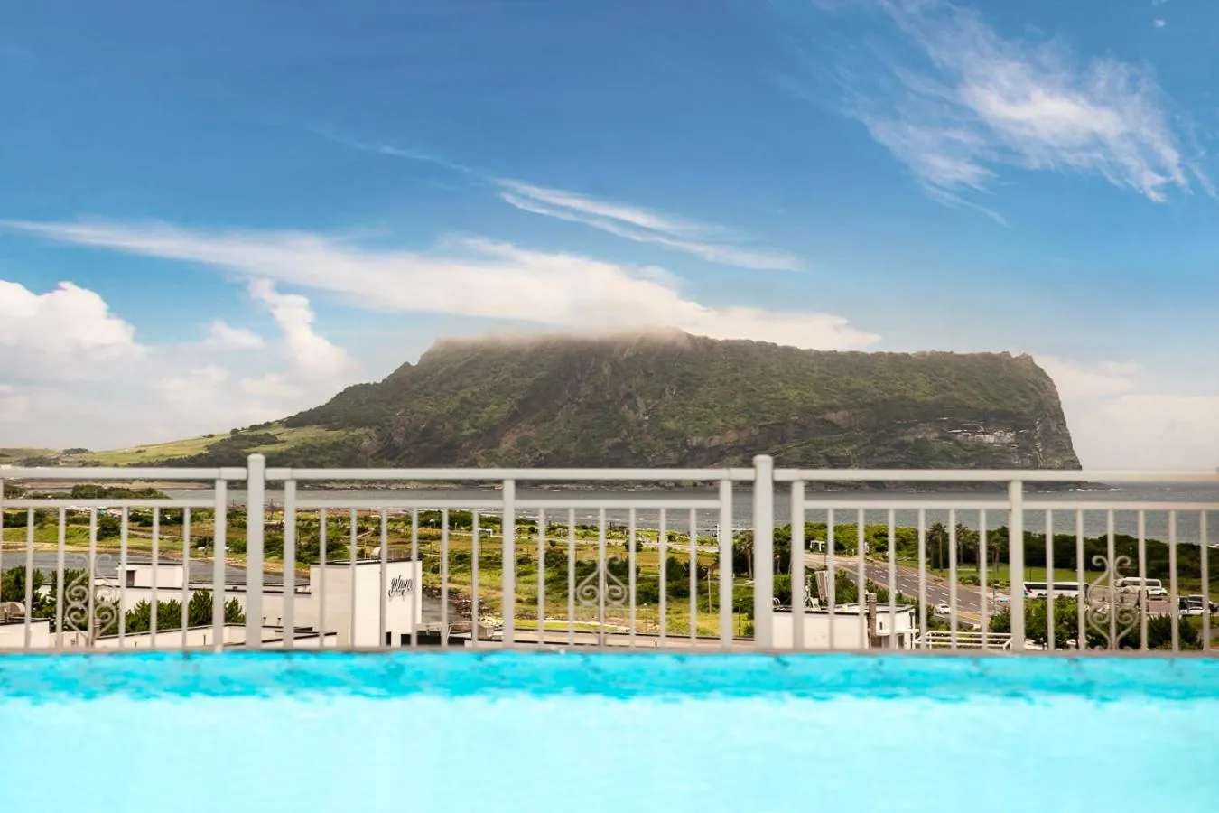 Pool view in The Best Jeju Seongsan