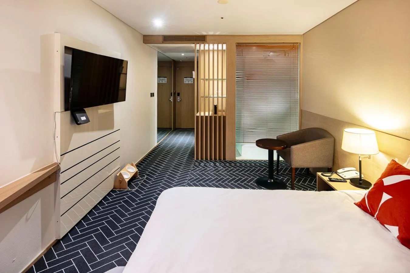 Bedroom, Bed in The Best Jeju Seongsan