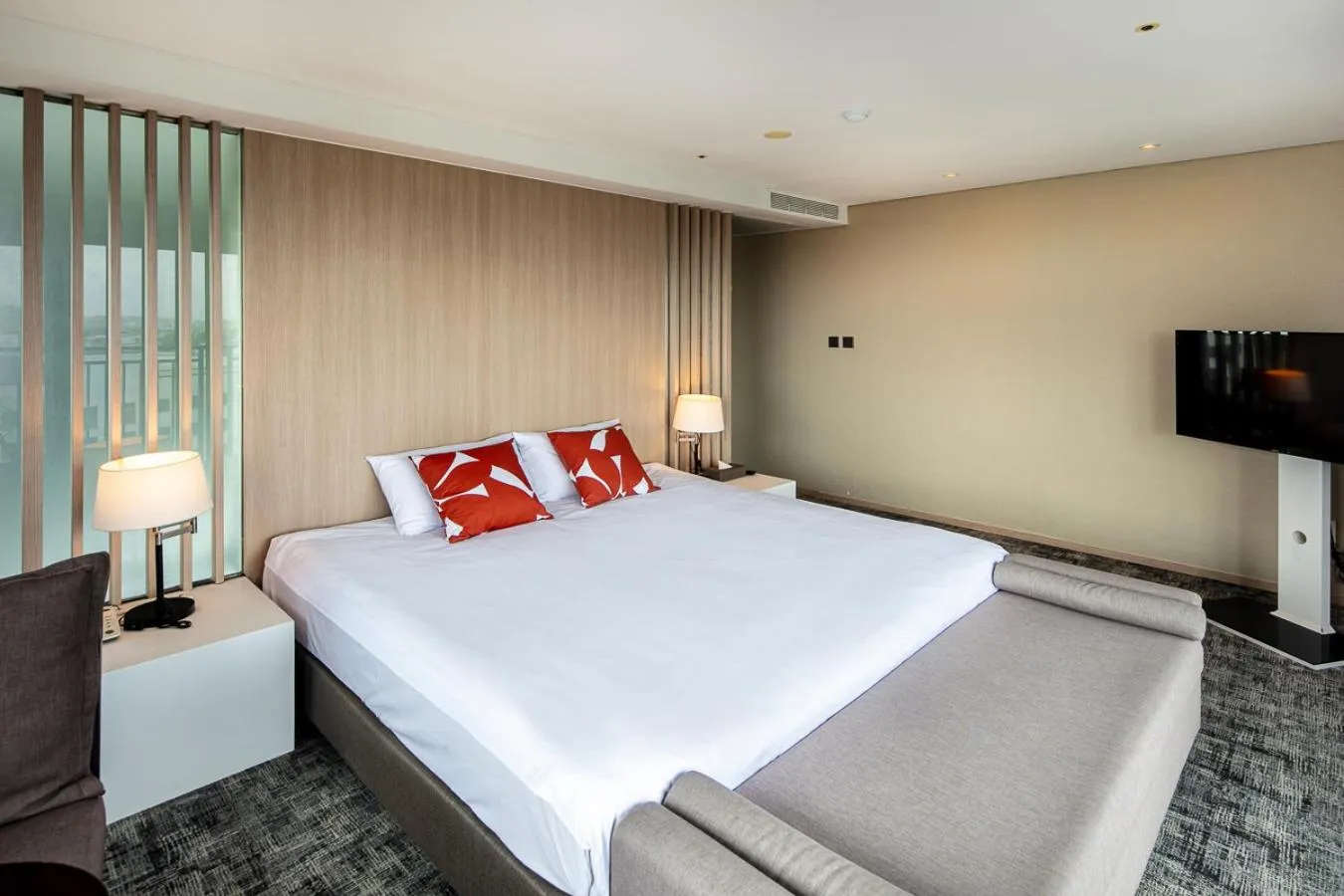 Bedroom, Bed in The Best Jeju Seongsan