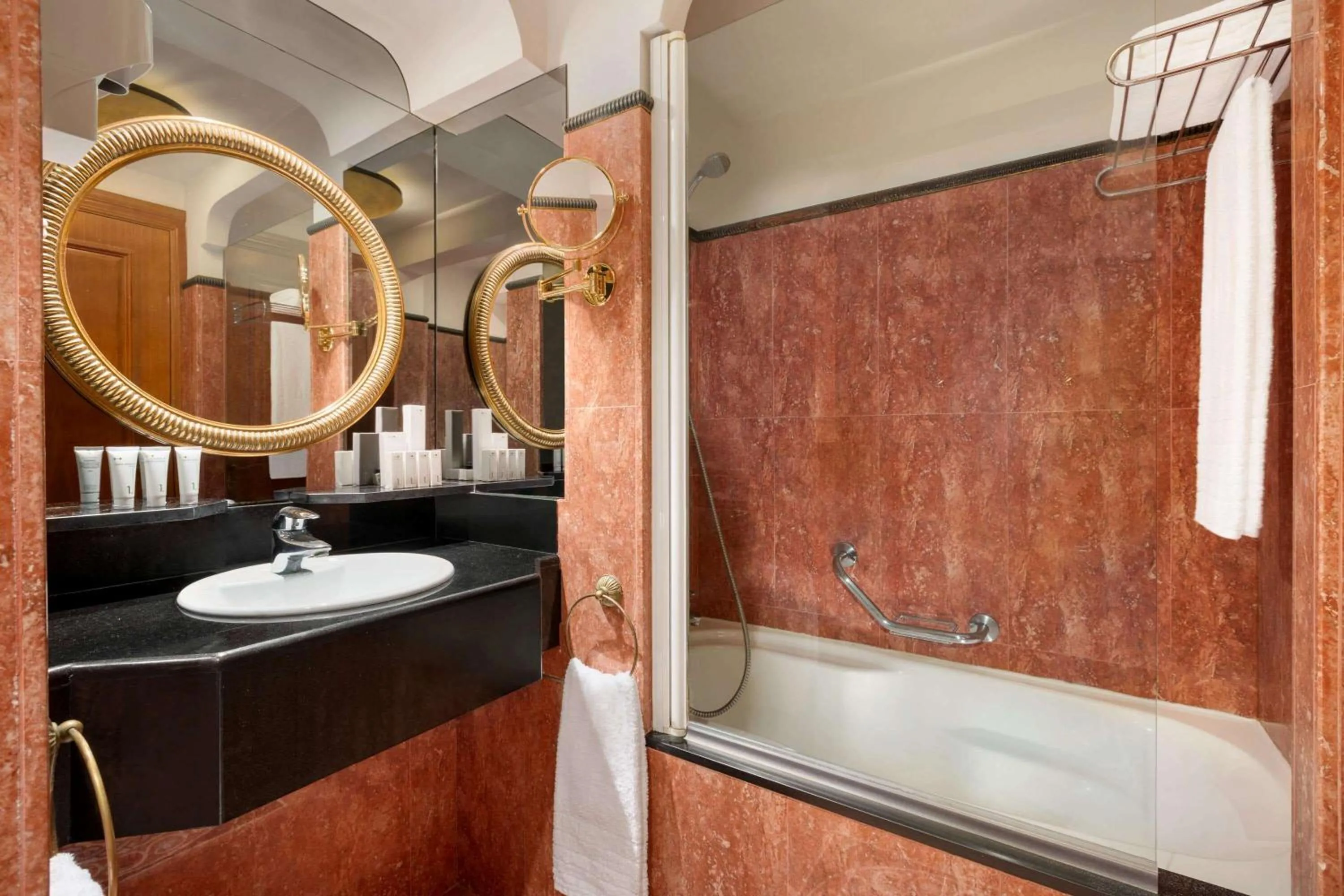 Bathroom in Hotel Avenue Louise Brussels Trademark Collection by Wyndham