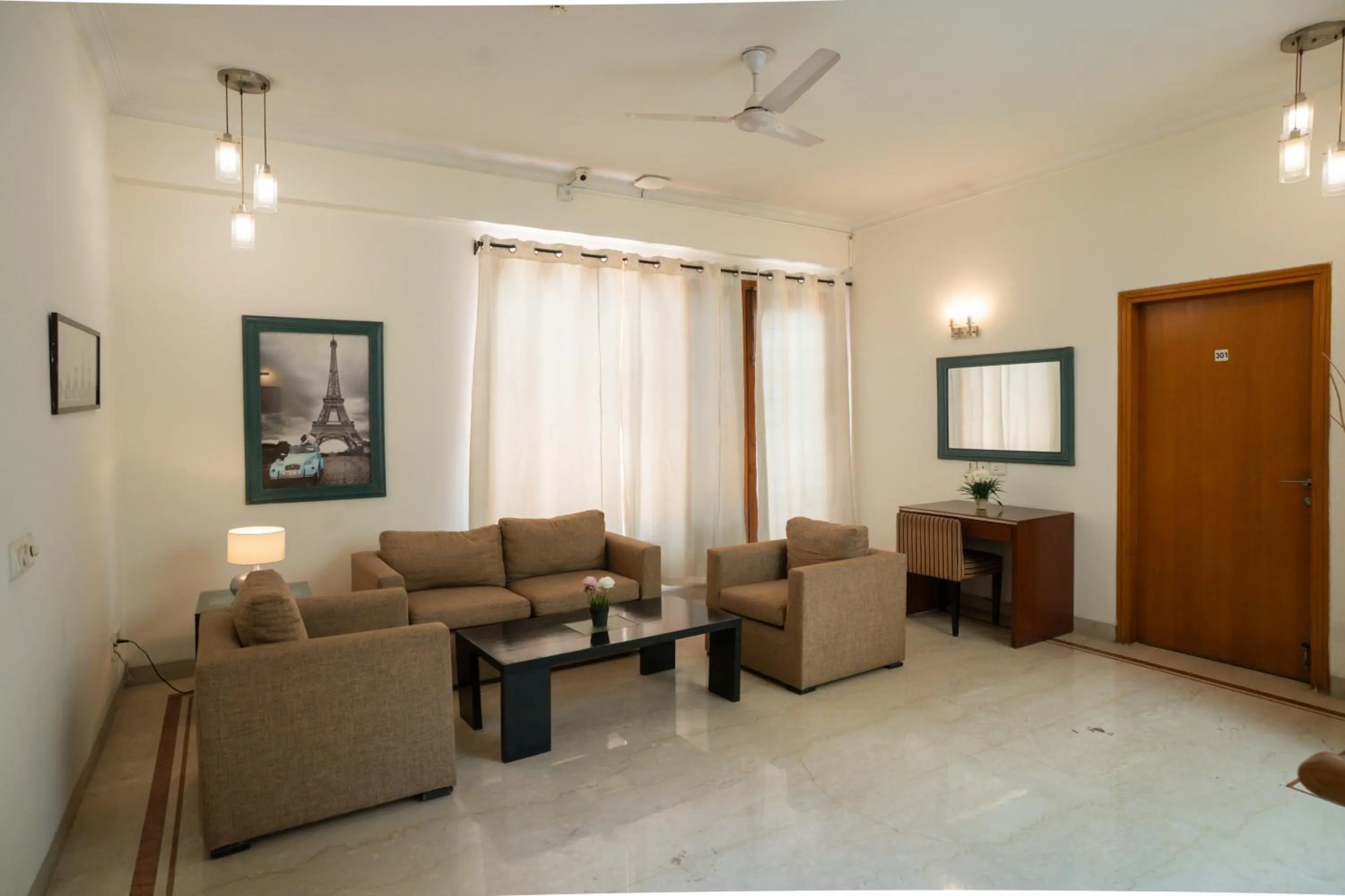 Living room in Ahuja Residency Cyber City I