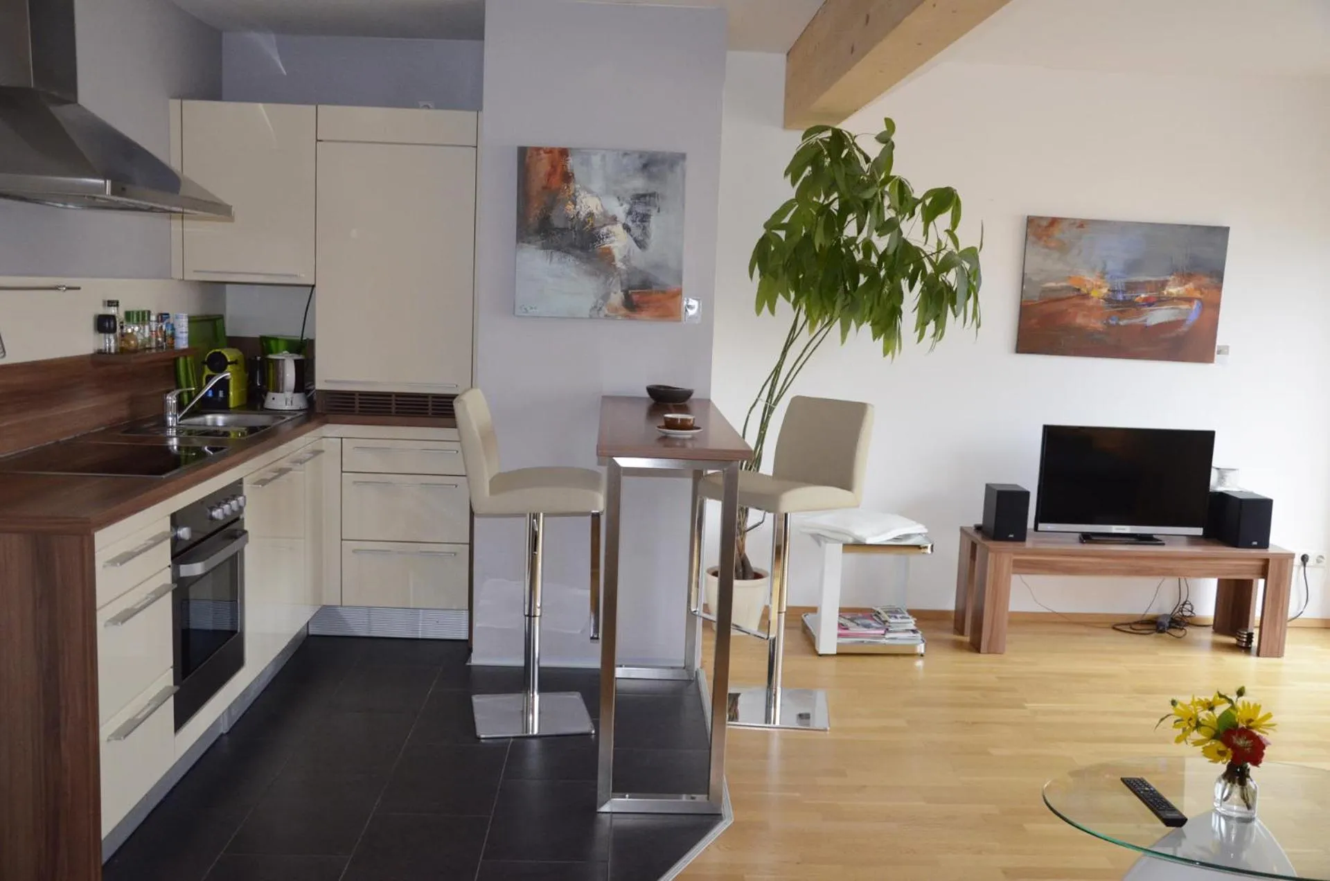Apartment mit großem Balkon