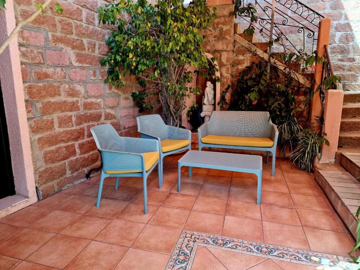 Patio in Hôtel Bella Vista