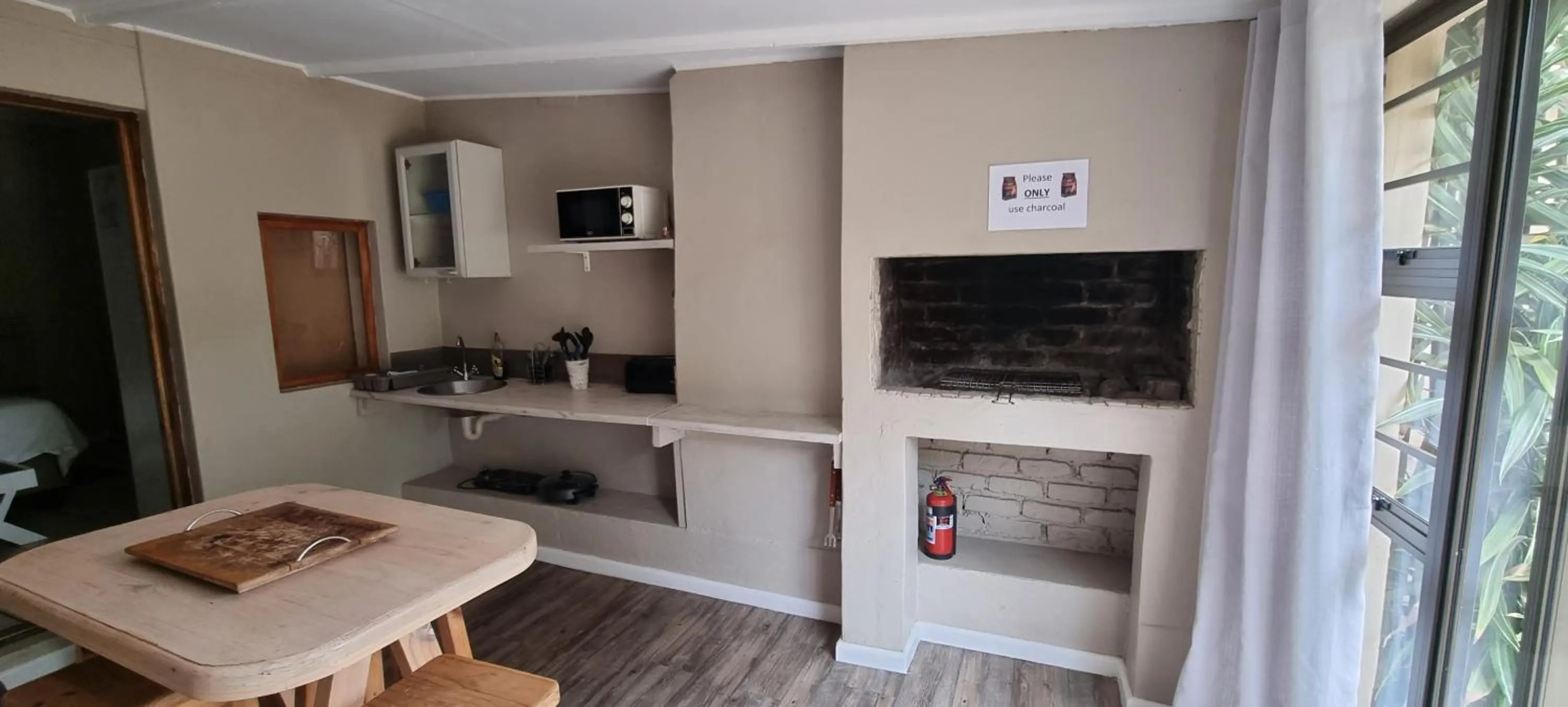 BBQ facilities in The Birdhouse Bed & Breakfast #NO Loadshedding #Solar Energy