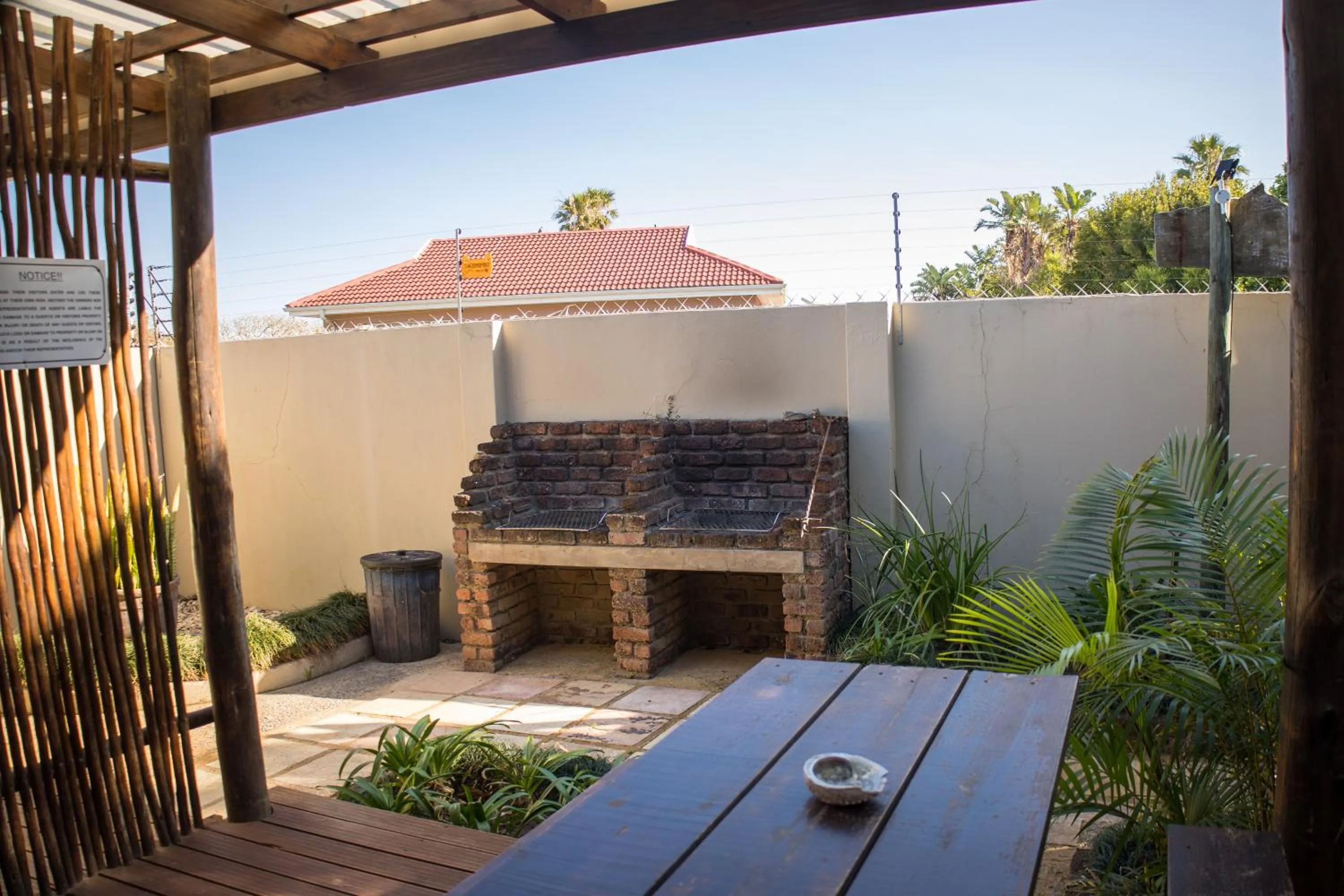 BBQ facilities in The Birdhouse Bed & Breakfast #NO Loadshedding #Solar Energy