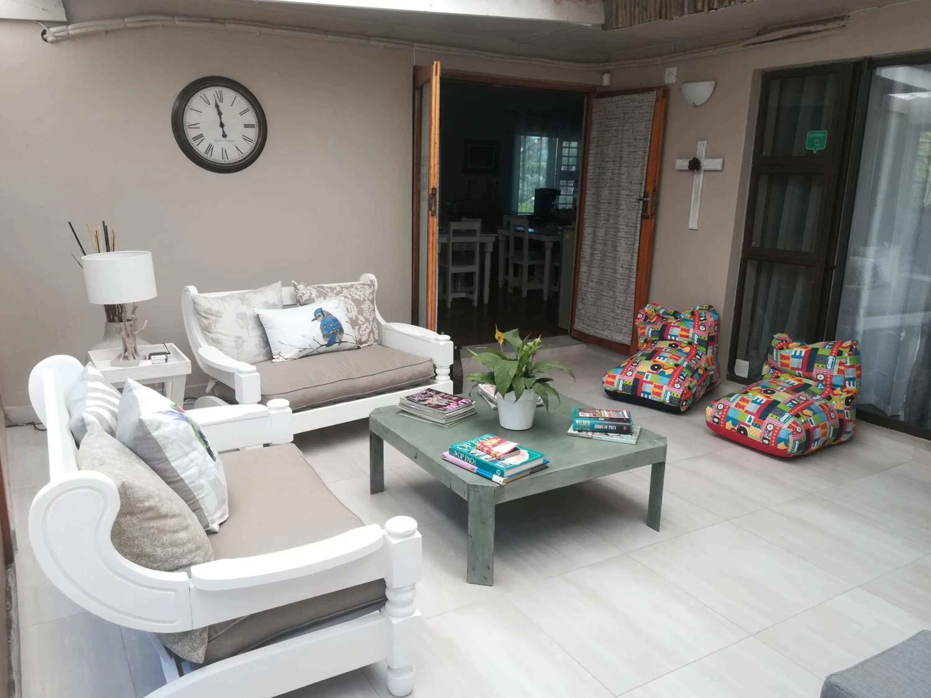 Communal lounge/ TV room in The Birdhouse Bed & Breakfast #NO Loadshedding #Solar Energy