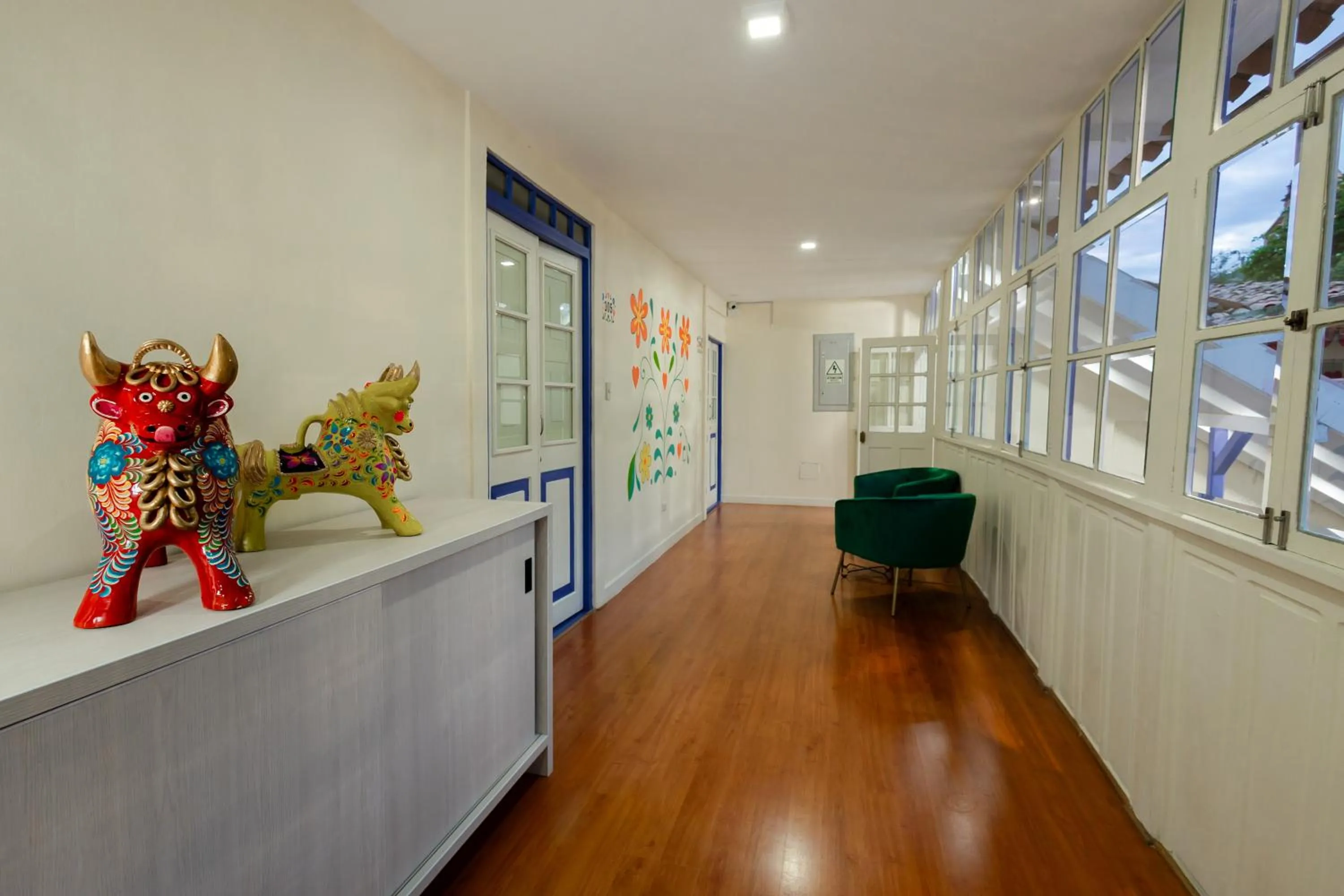 Inner courtyard view in 7 Toritos Hotel Boutique by Hacienda