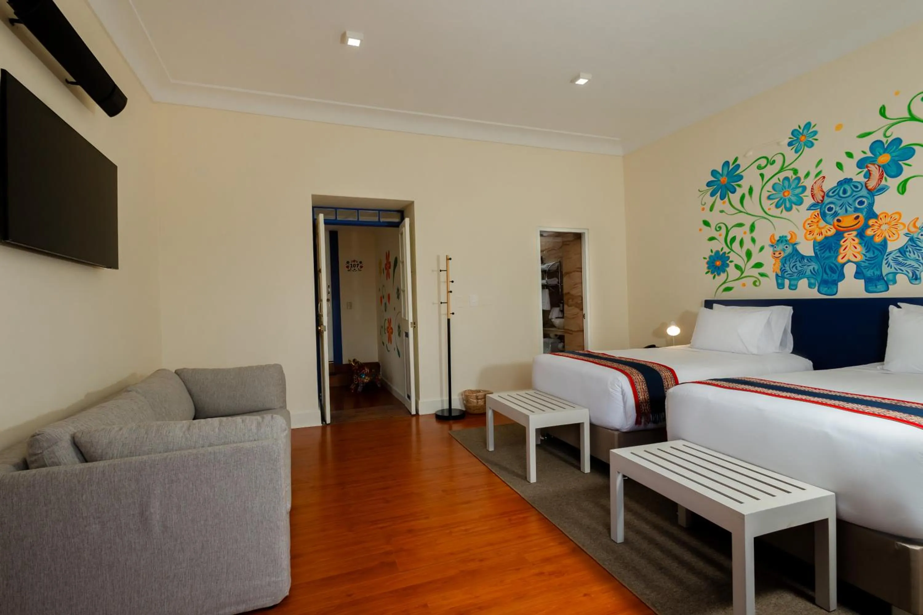 Bed in 7 Toritos Hotel Boutique by Hacienda