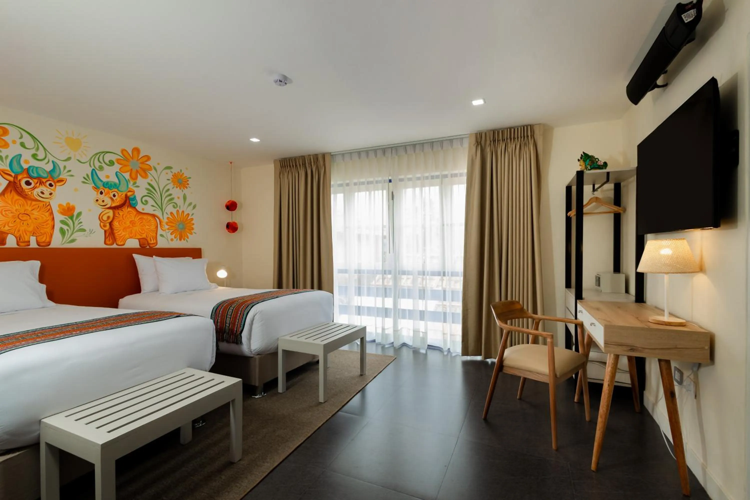 TV and multimedia, Bed in 7 Toritos Hotel Boutique by Hacienda