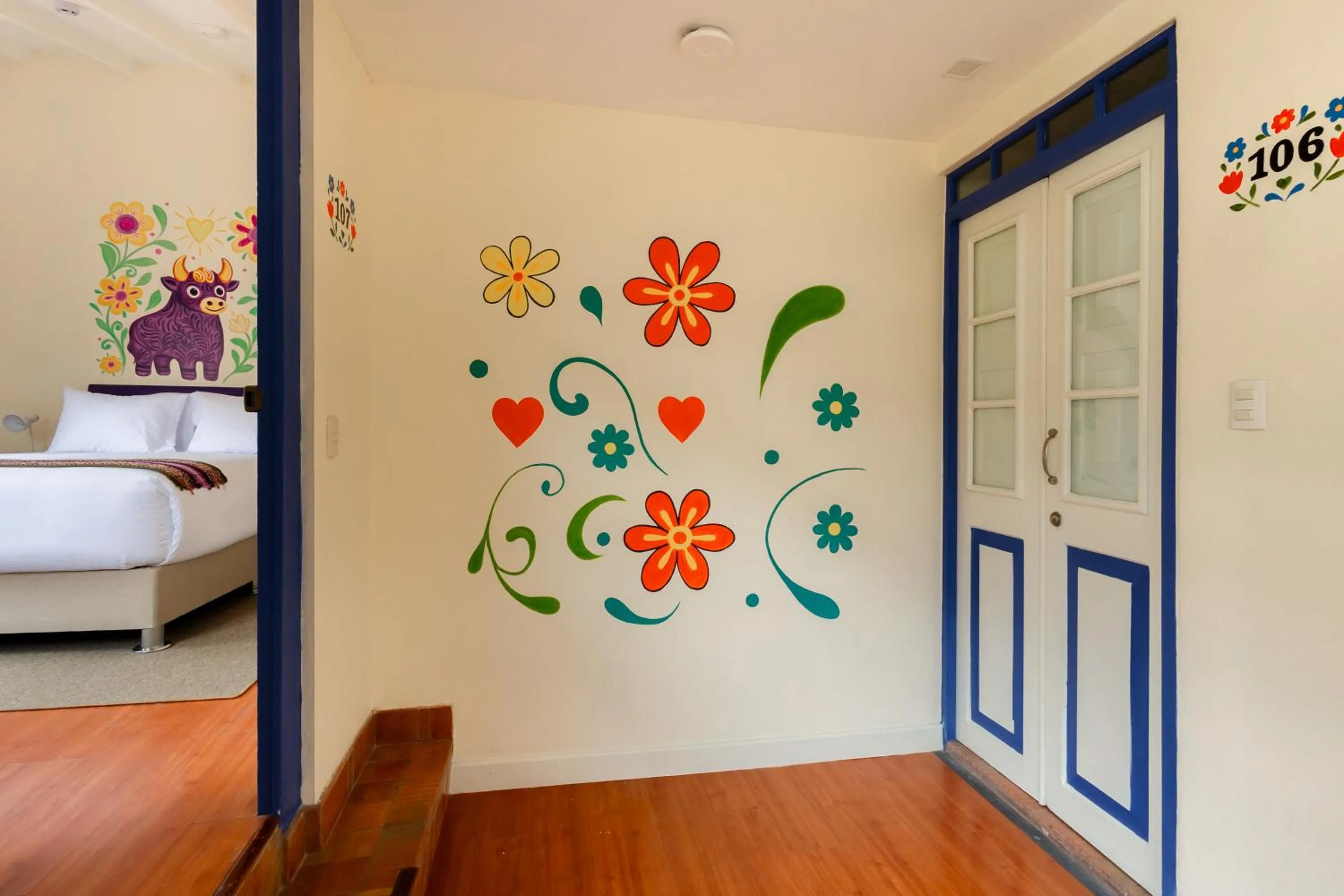 Decorative detail, Bed in 7 Toritos Hotel Boutique by Hacienda