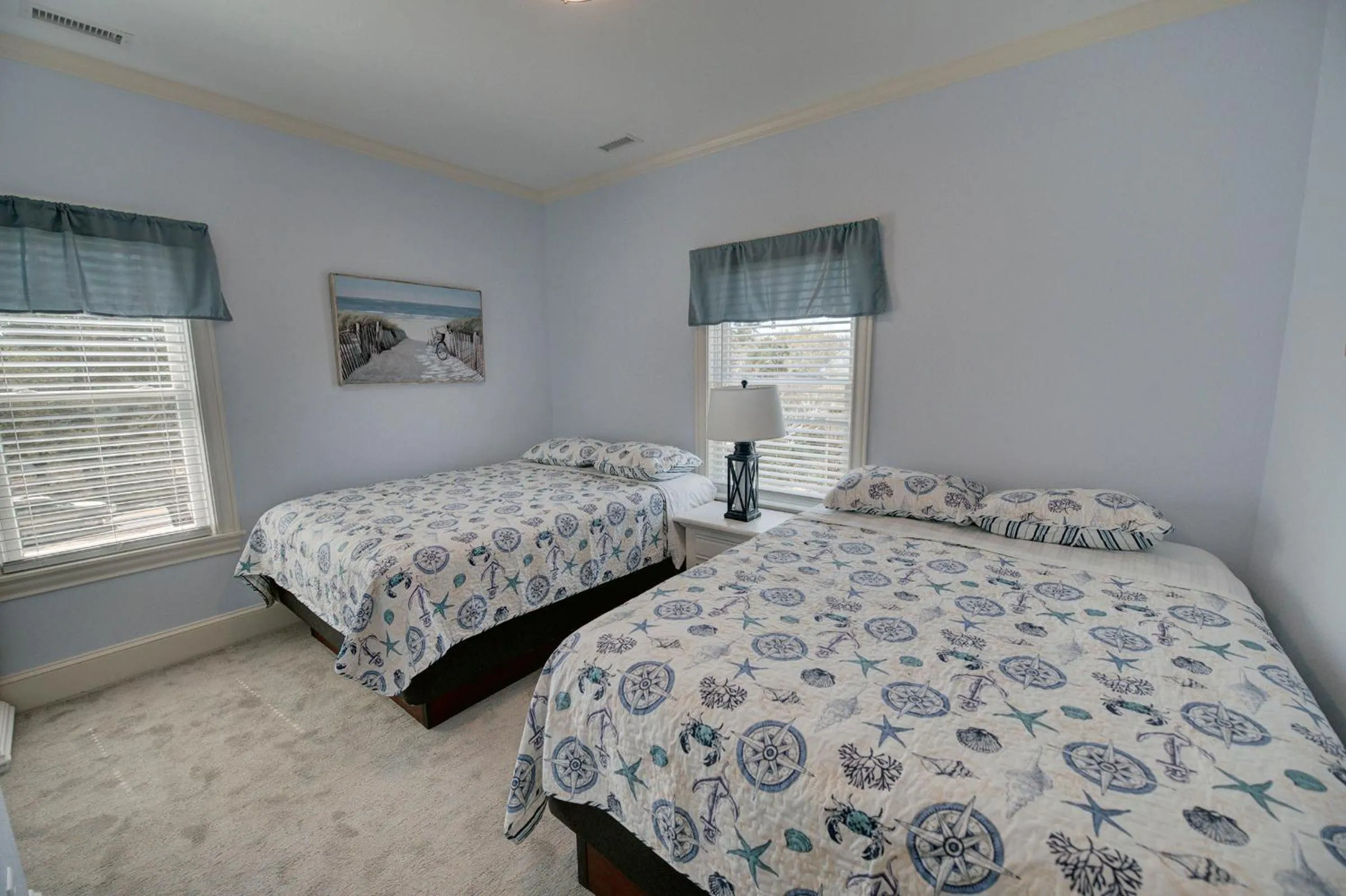 Bed in Outer Banks Motel - Village Accommodations